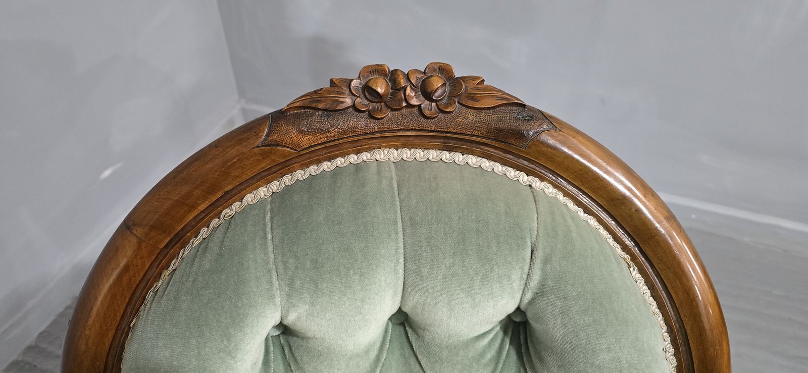 Victorian Mahogany Armchair, 1800s photo for sale