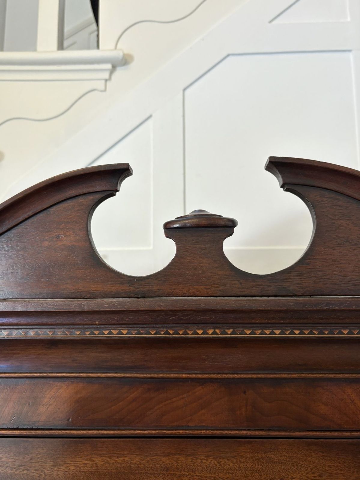 Outstanding Quality Antique 19th Century Mahogany Inlaid Bookcase photo furniture