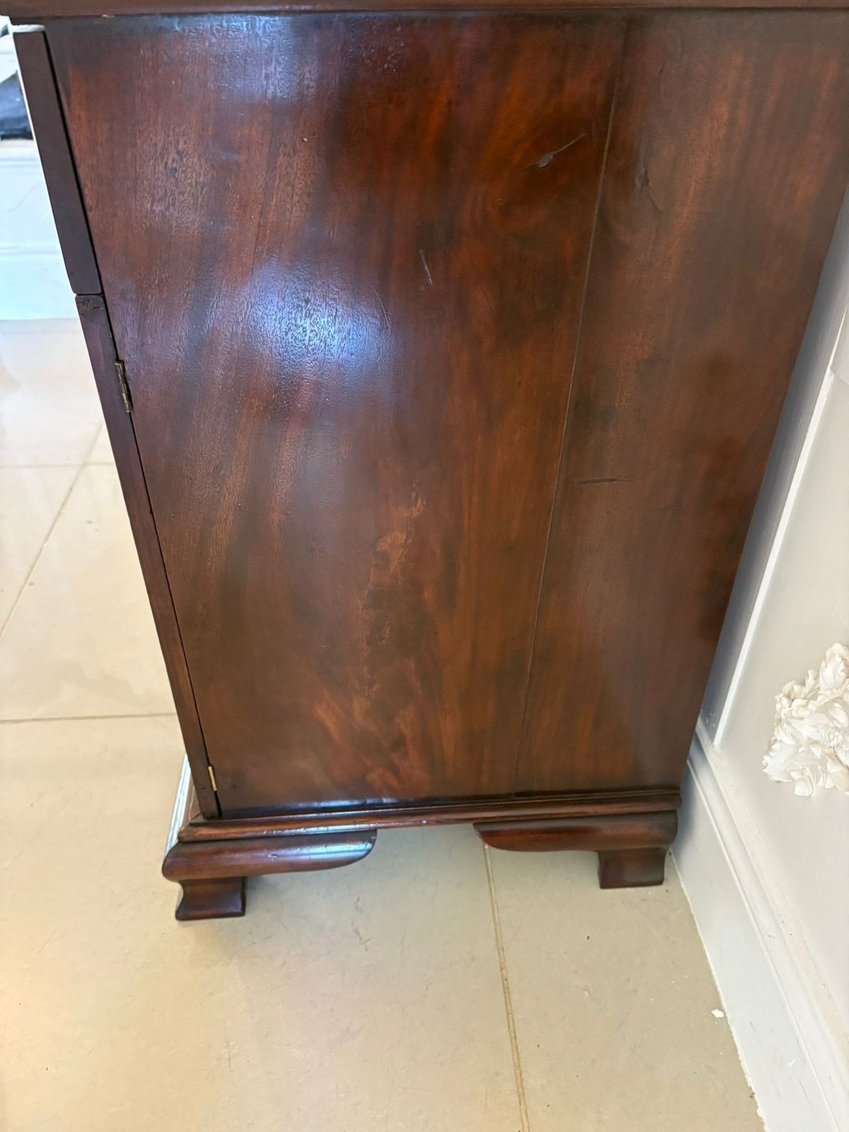 photo for sale Outstanding Quality Antique 19th Century Mahogany Inlaid Bookcase