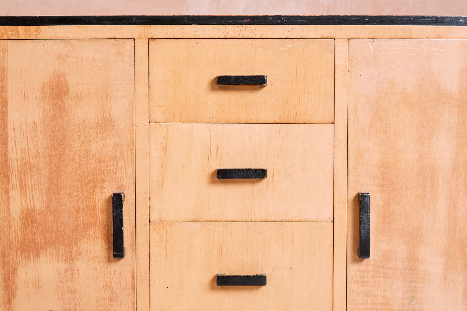 Original Art Deco Satin Birch Sideboard For Heals, 1930s photo vinterior