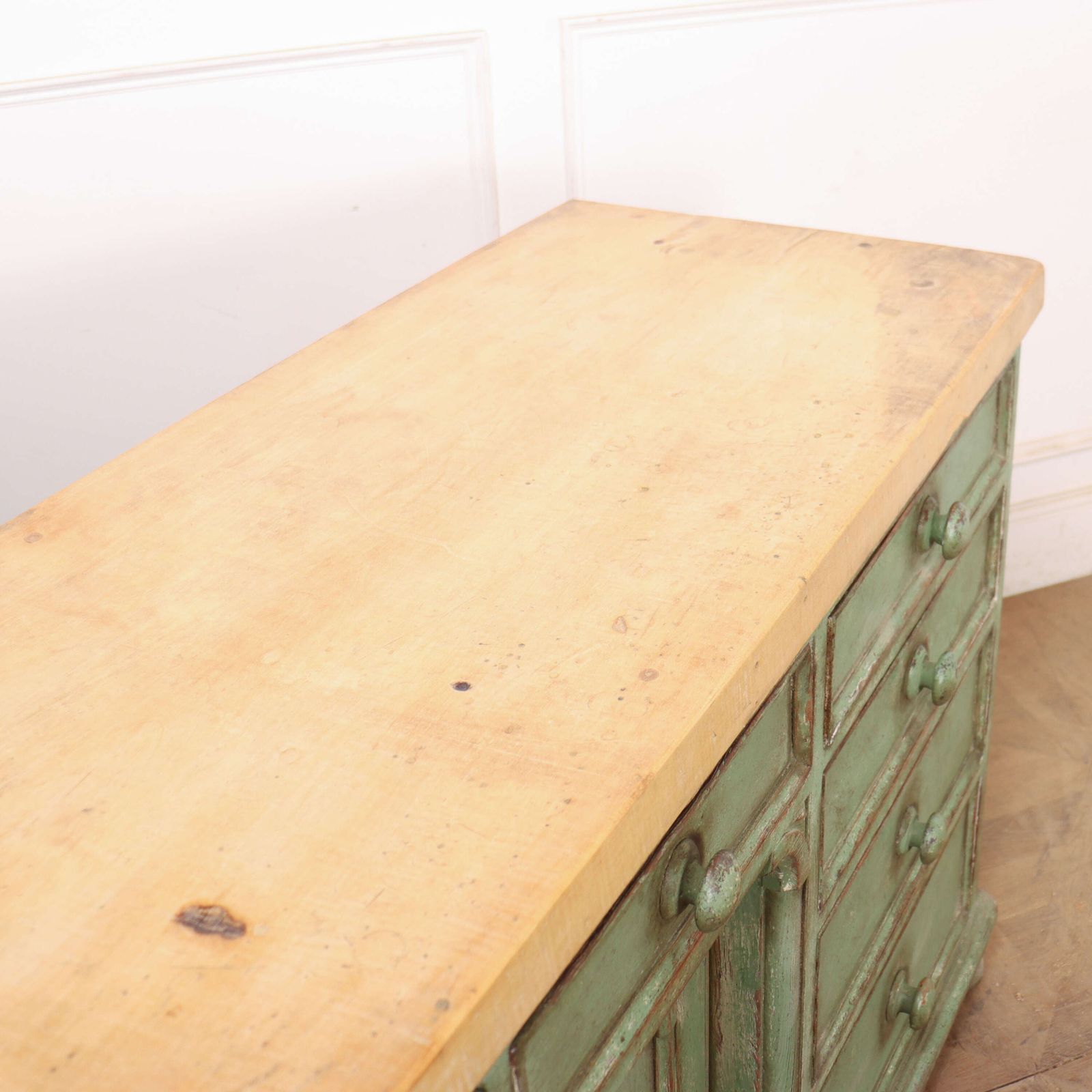 2940.0 English Painted Dresser Base, 1800s photo