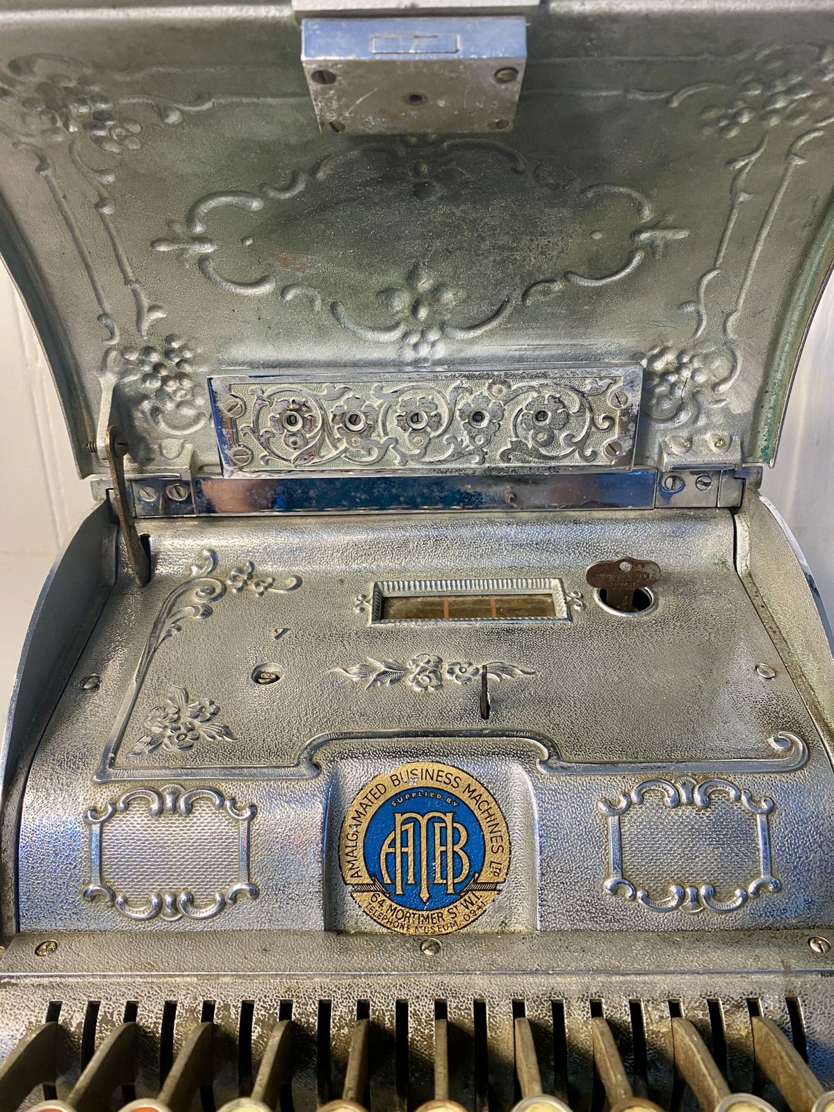 'National' Cash Register, Antique Till, Chrome Candy / Barber Shop. photo buy