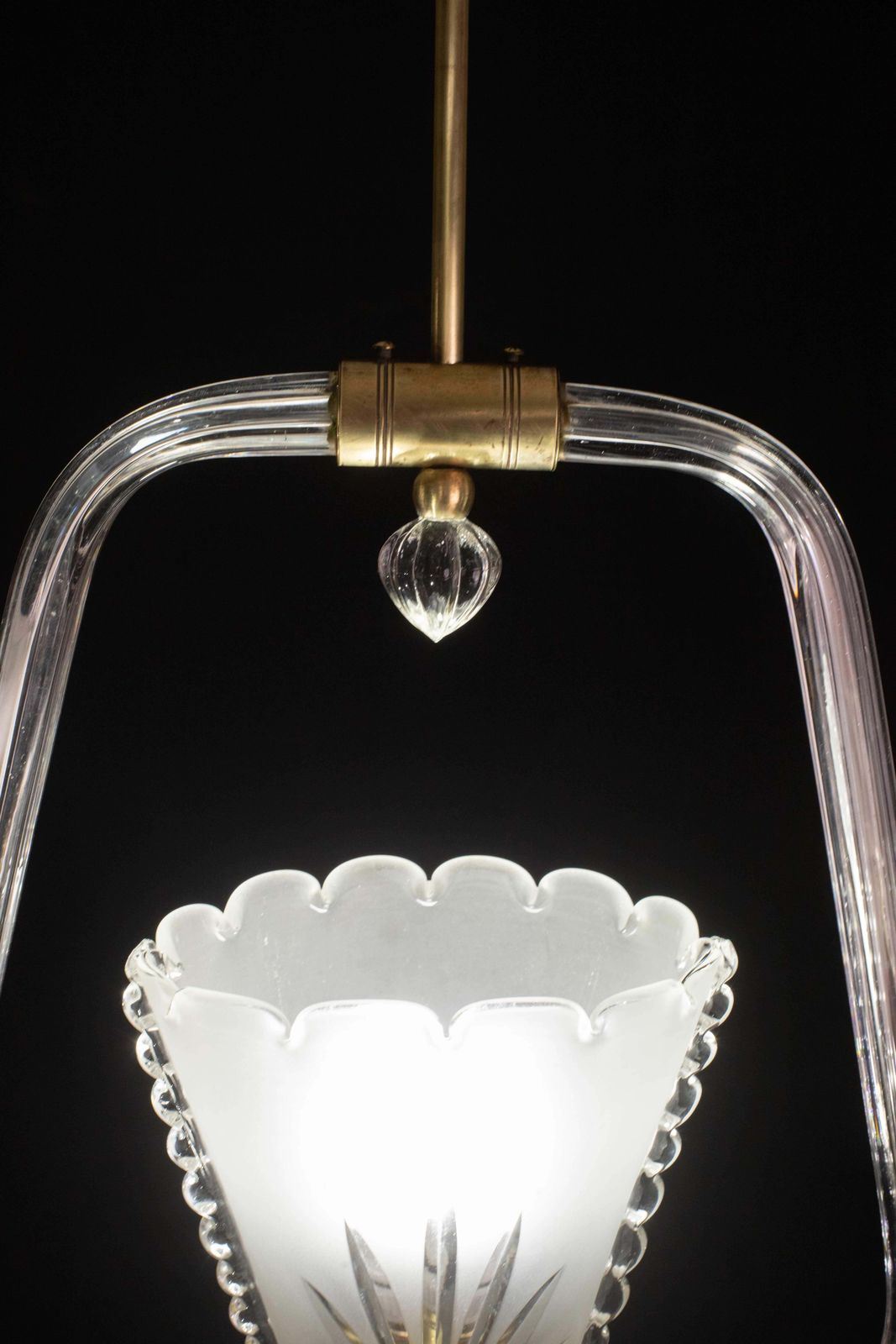1564.0 Charming Liberty Barovier And Toso Chandelier, 1940s photo