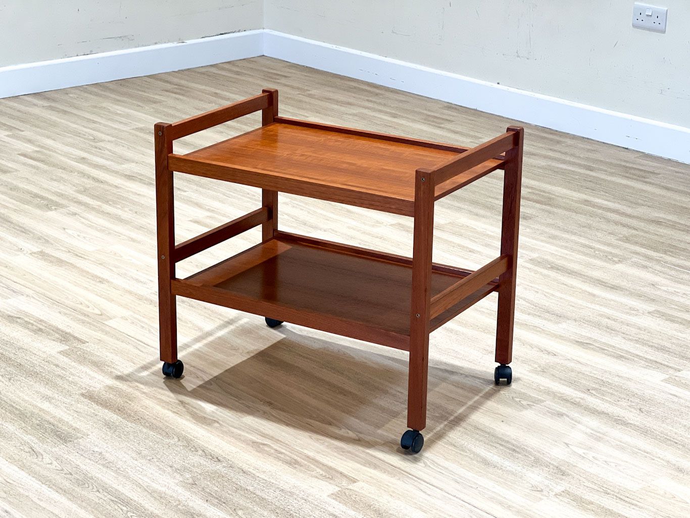 Danish Teak Trolley By Brdr Furbo