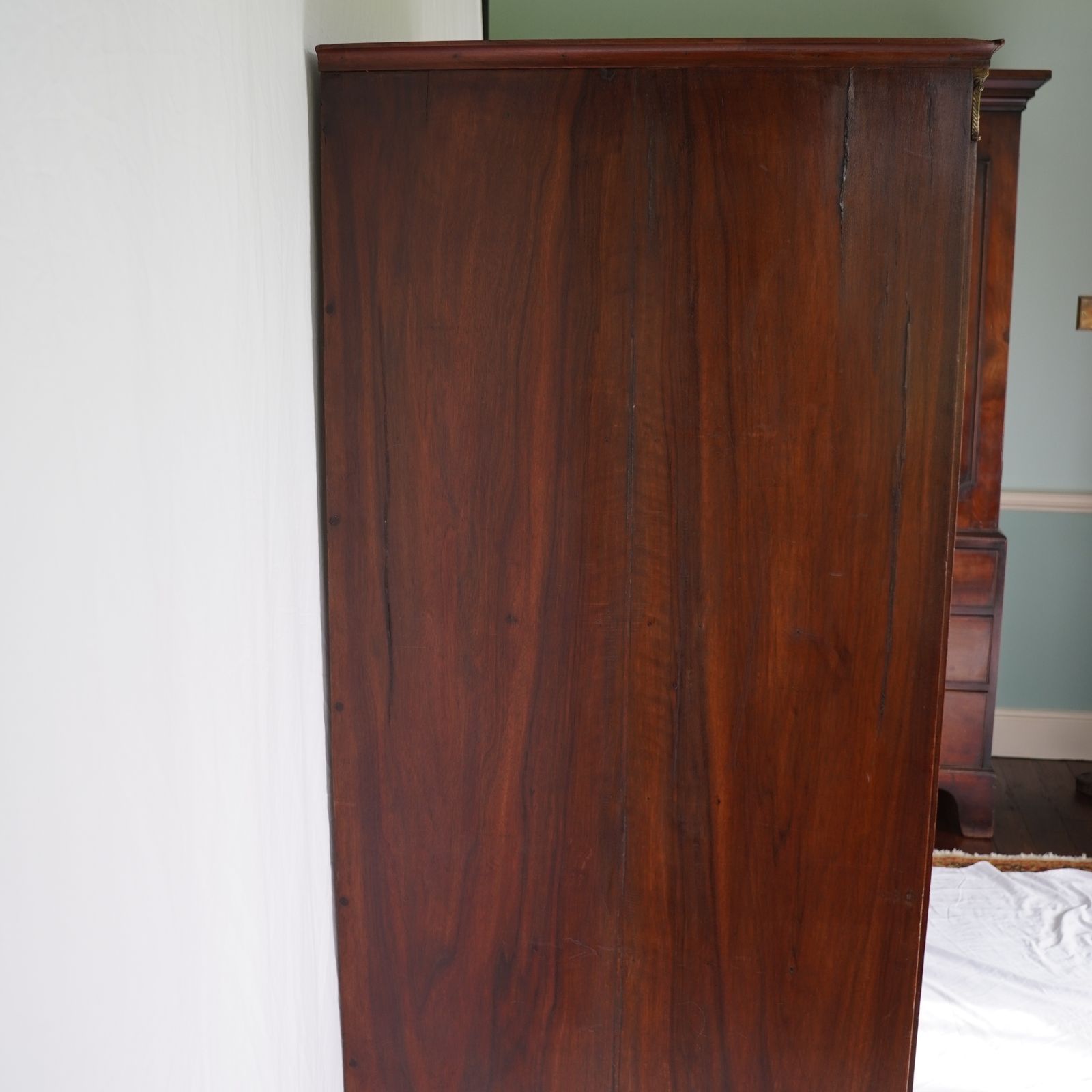 Furniture French Empire Walnut Tall Chest Of Drawers photo