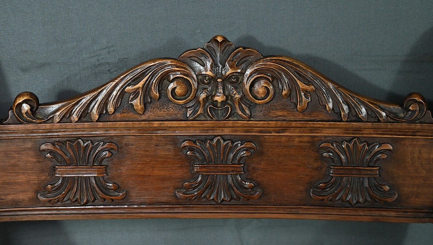 Pair Of Dagobert Walnut Armchairs, Medieval Style – Late 19th Century photo 910.0