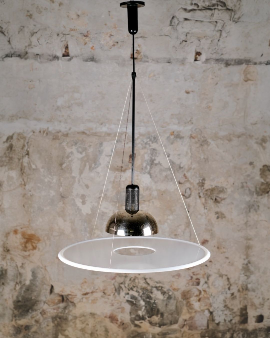 Pair Of Frisbi 850 Pendant Lights, Castiglioni For Flos photo buy
