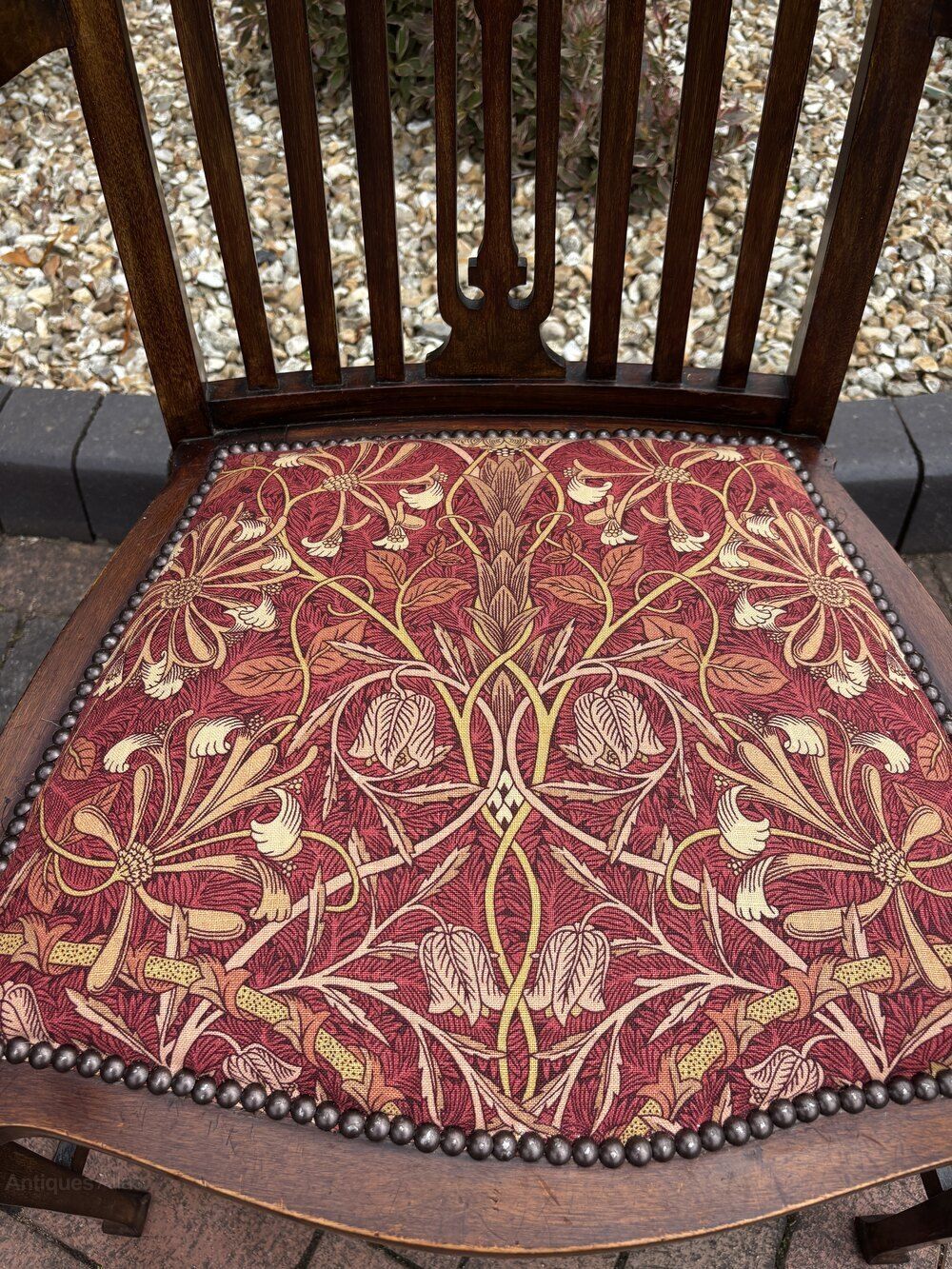 Art Nouveau Mahogany Armchair photo for sale