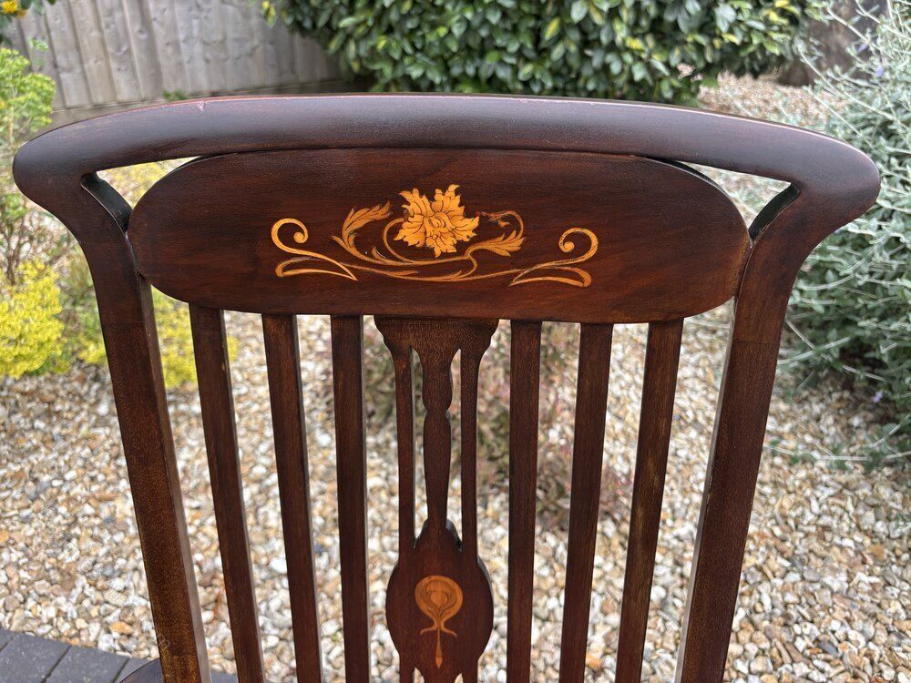Art Nouveau Mahogany Armchair photo Furniture