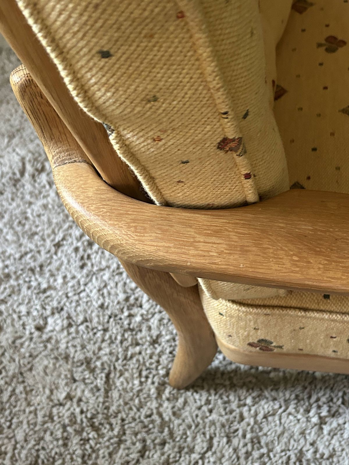 Guillerme Et Chambron, José Oak Armchair, Edition Votre Maison 1960 photo vinterior