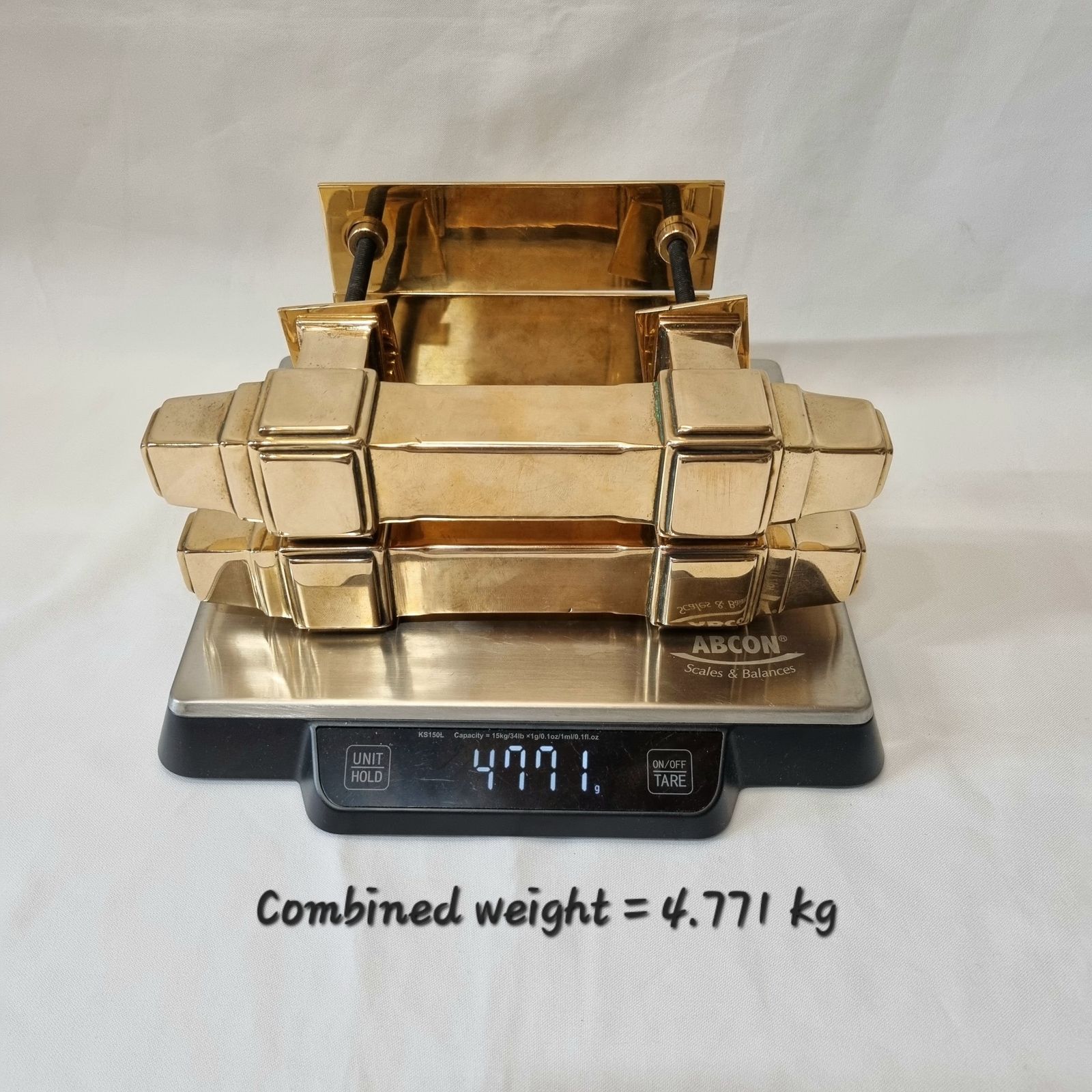 photo furniture An Exceptional Pair Of Top Quality Early Art Deco Bronze Door Pull Handles Including Lovely Backplate Fittings, Weighing Over 4.75 Kg.