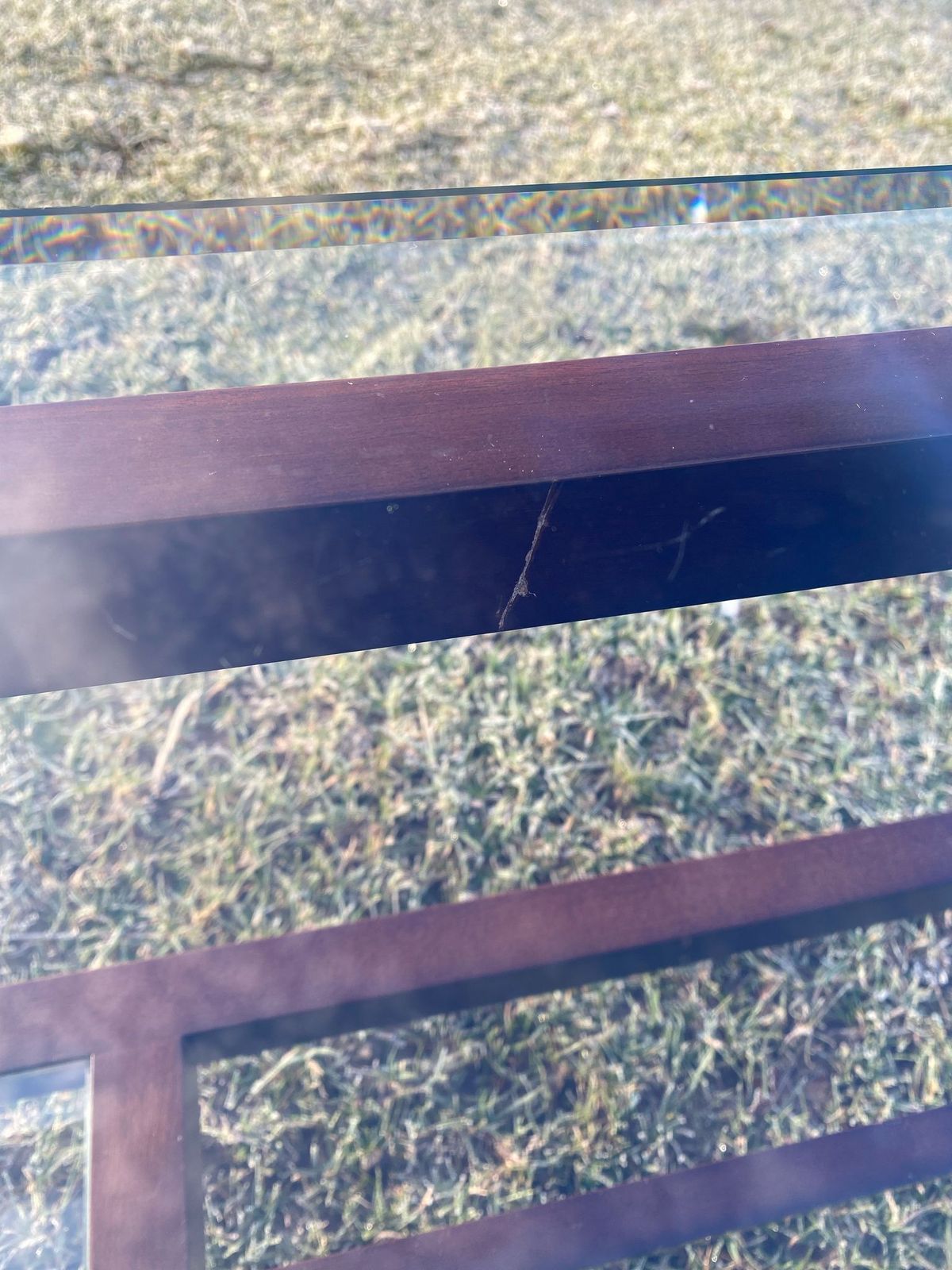 Rare 1980's Pierre Vandel Coffee Table In Solid Walnut And Glass (1 Owner From New And Well Looked After) photo vinterior