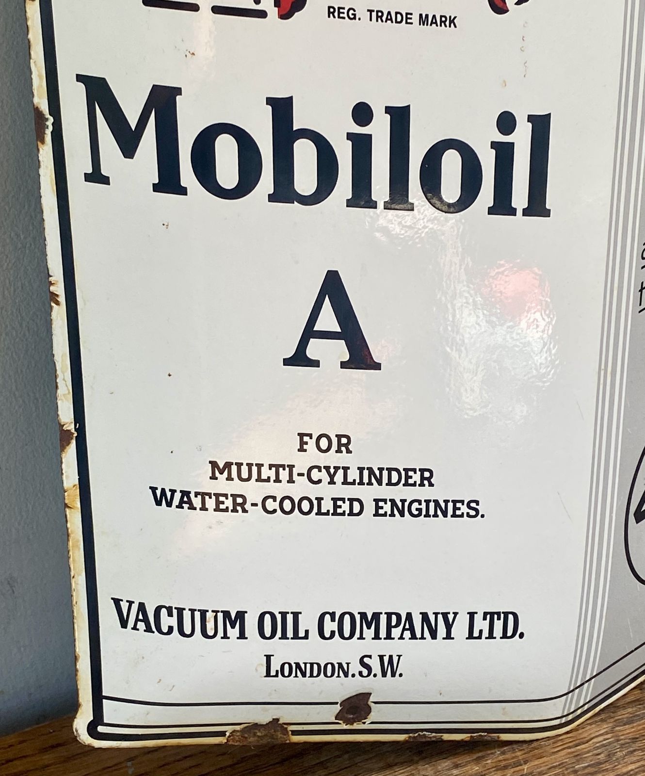 Rare Mobiloil A Enamel Oil Can Enamel Sign Gargoyle Mobil 1 Race Car Sign Vacuum Oil Company Lubricant National Benzole Mixture Shell Bp Petrol Gas F1 photo buy