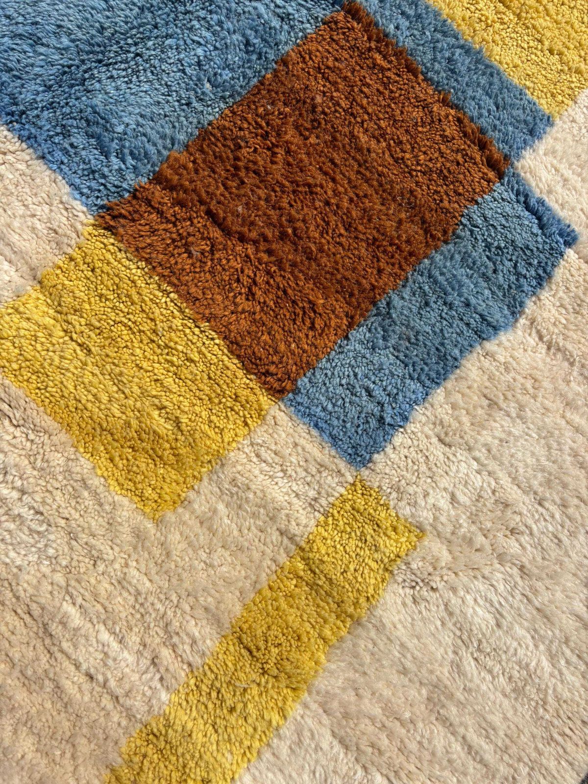 Moroccan Berber Mrirt Rug 200x300 Cm, Modern Interior Living Room Rug, Authentic Moroccan Rug, Berber Carpet, Genuine Wool Rug, Handmade Rug photo buy