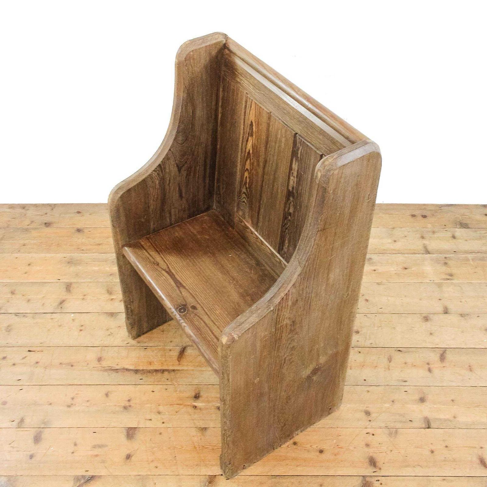 Antique Single Chapel Pine Pew | Antique Pine Bench | Bench For Entryway | Hallway Furniture | Antique Furniture photo 395.0