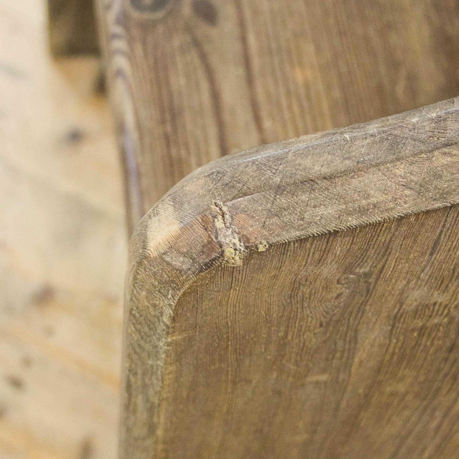 Antique Single Chapel Pine Pew | Antique Pine Bench | Bench For Entryway | Hallway Furniture | Antique Furniture photo vintage
