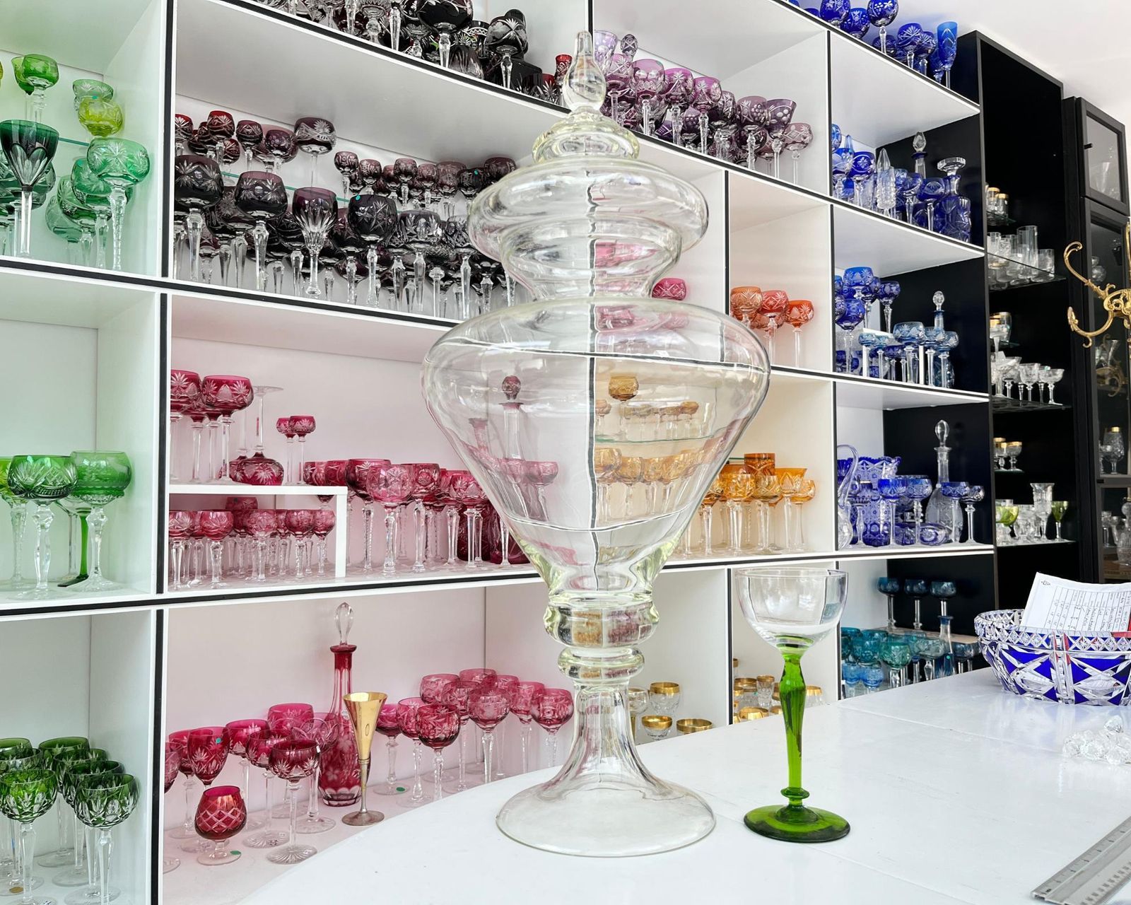 Franse Apothekerspot Van Glas | (1) photo Woonaccessoires