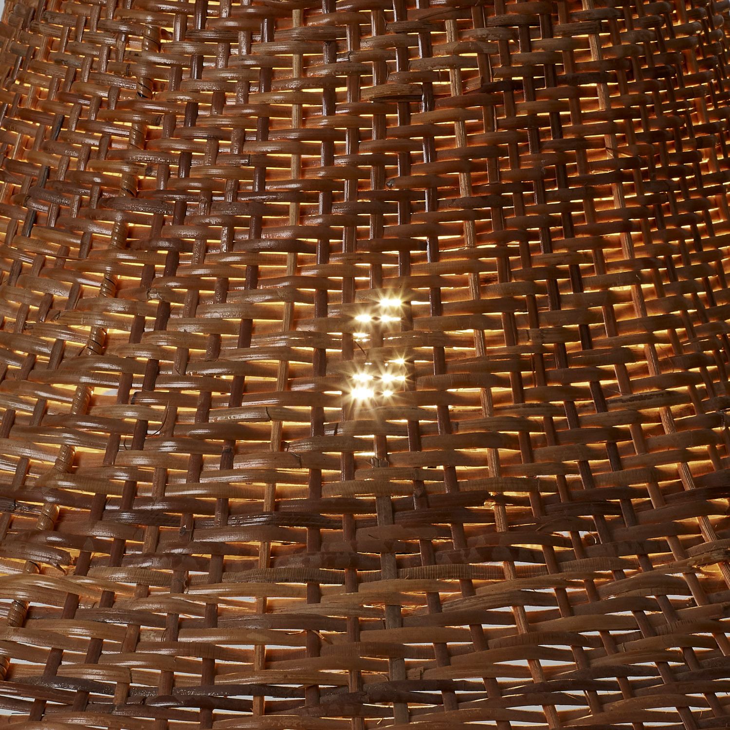 Pair Of Wicker, Wood And Metal Table Lamps photo buy