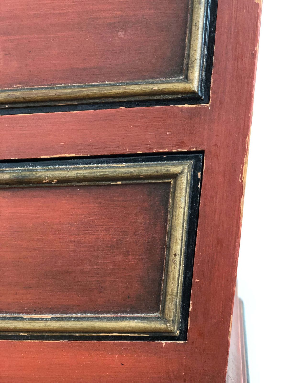 Furniture Pair Of Vintage Wooden Nightstands With Drawers photo
