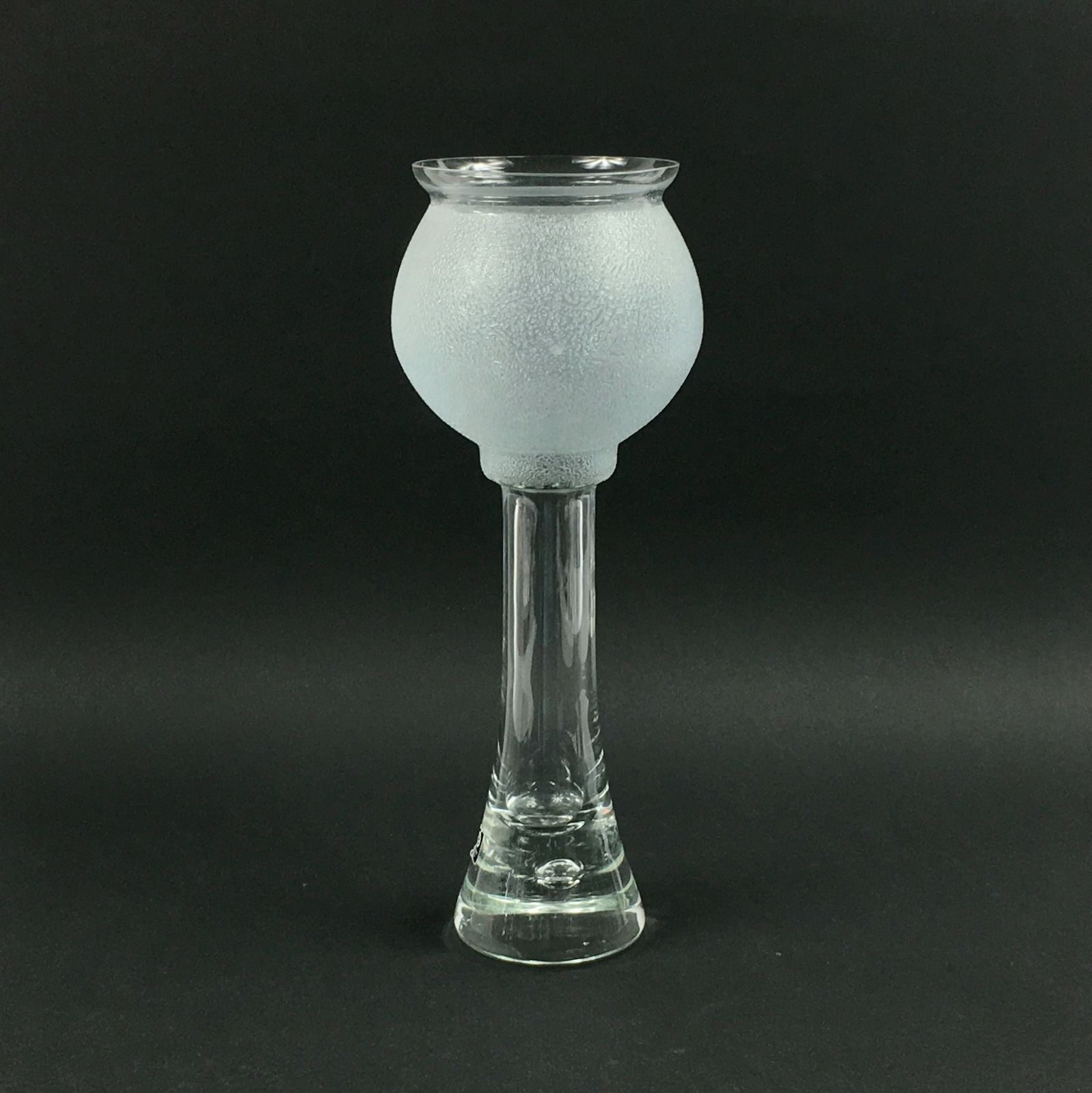 Scandinavian Space Age Minimalist Glass Vase From Bergdala, Sweden, 1970s photo furniture