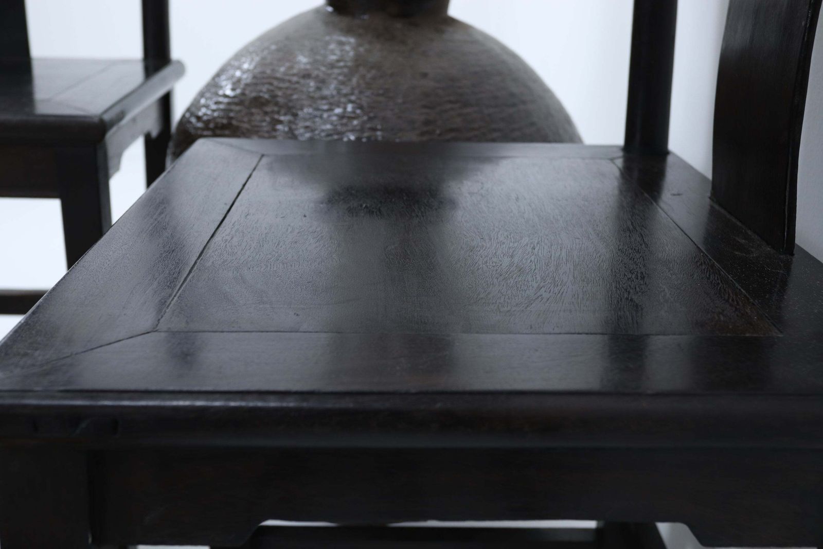photo for sale Late 19th Century Chinese Yoke Ebony (Wumu) Chairs