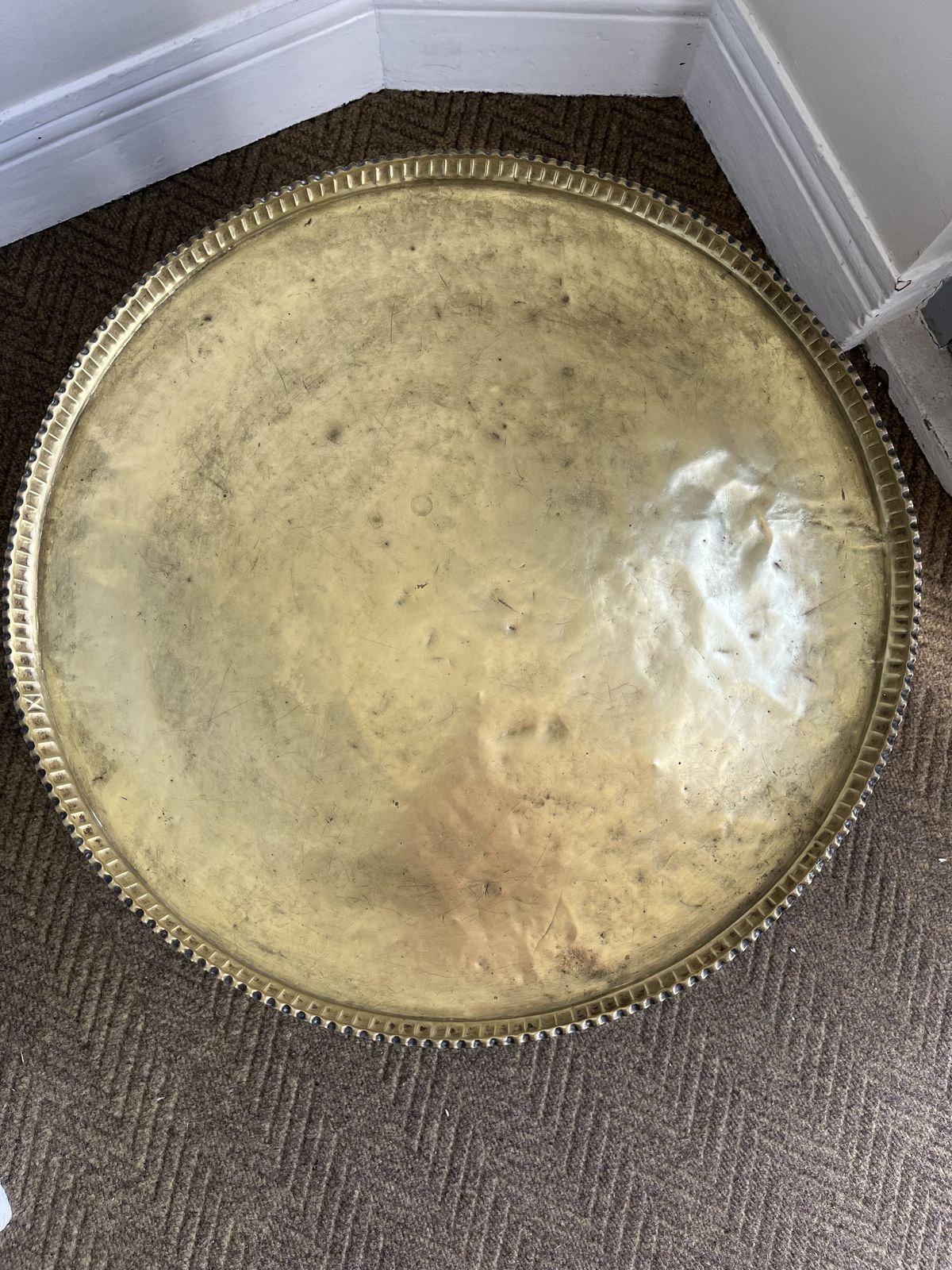Antique Turkish Brass Brazier Table (Mangal) With Claw Feet — C. 1900 photo buy