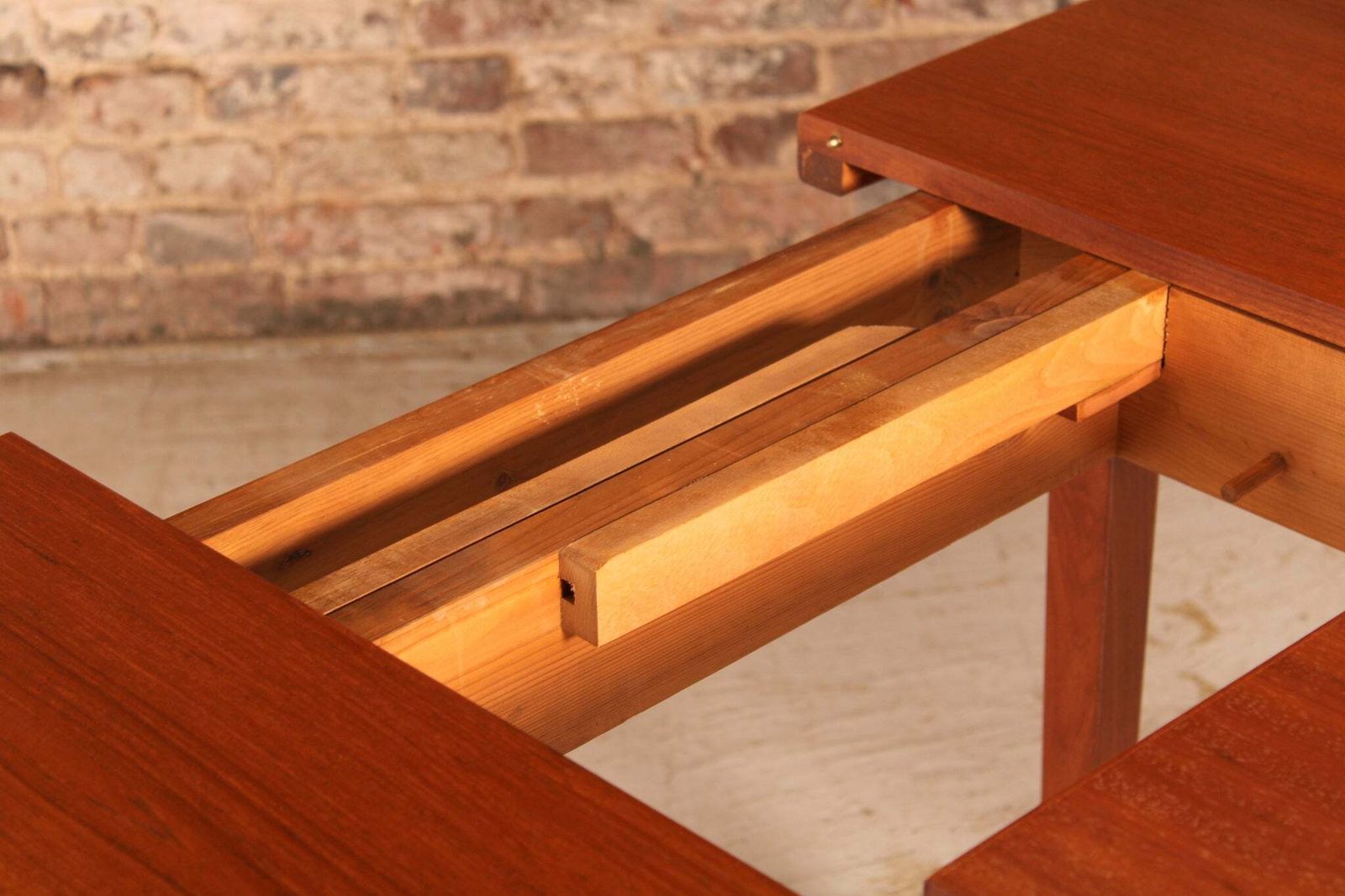 photo for sale Danish Mid Century Extending Teak Dining Table By Bernhard Pedersen And Son Circa 1960s