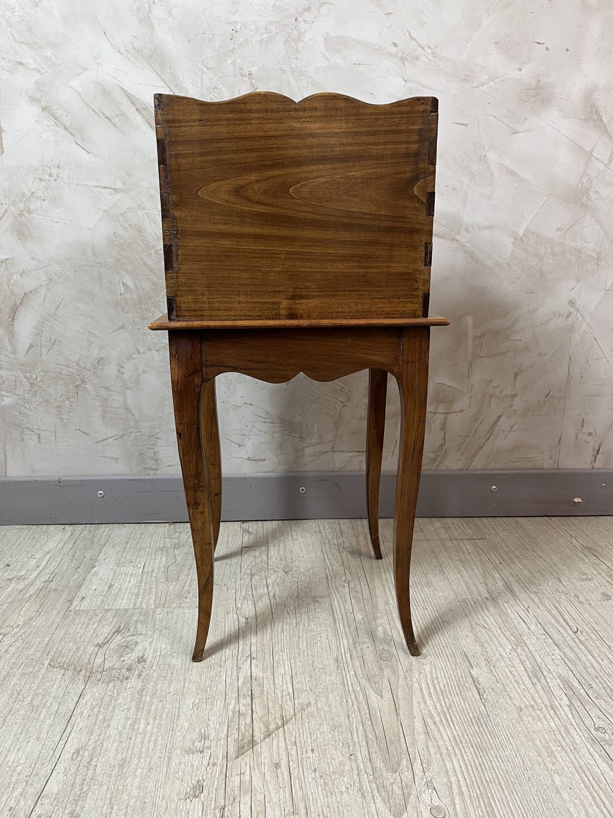 Small Louis XV Wooden Bedside Table In Country Style photo vinterior