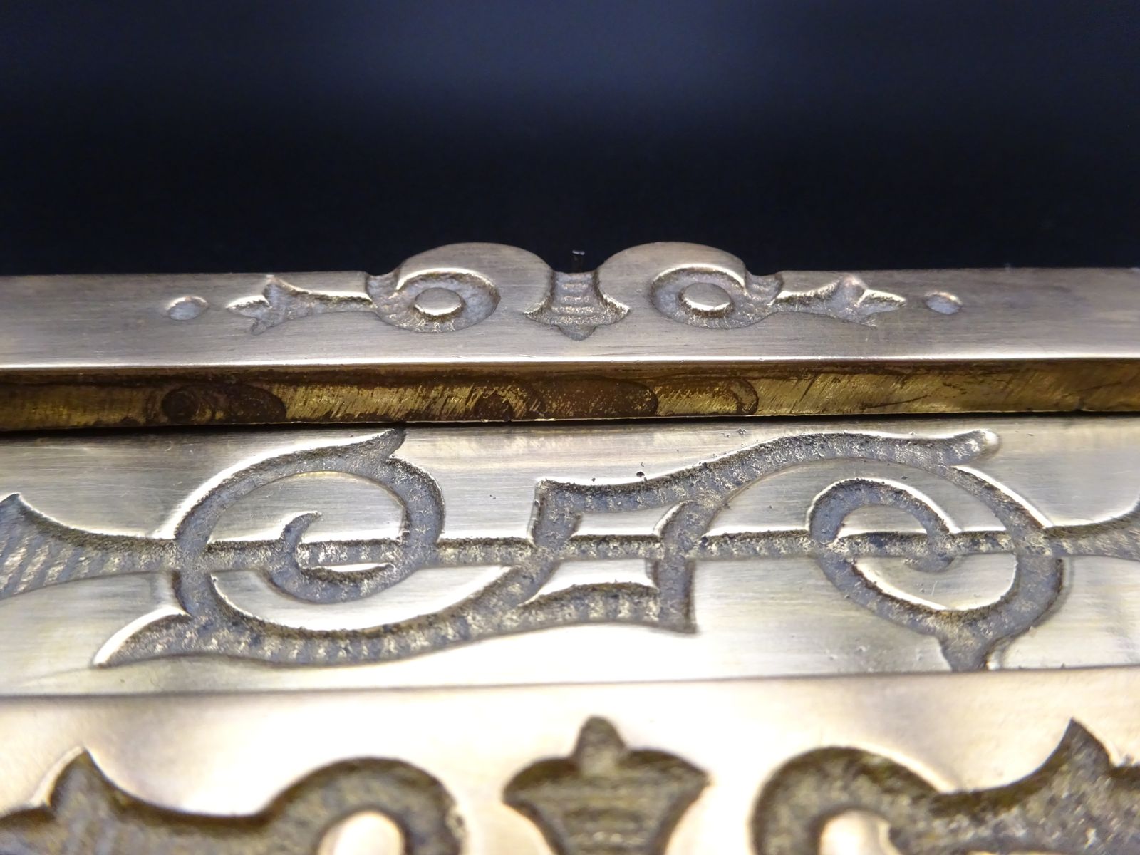Reclaimed Antique Cast Brass Letter Plate (Small) photo 65.0
