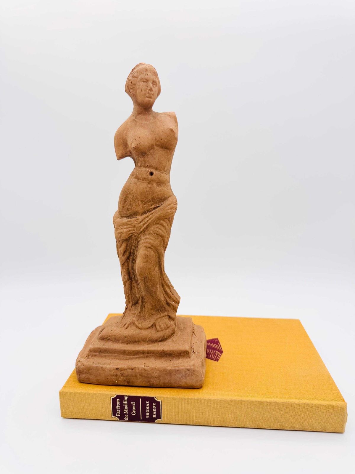 photo for sale Small Terracotta Venus Ornament, Garden Godess Figurine, Nude Woman Figure
