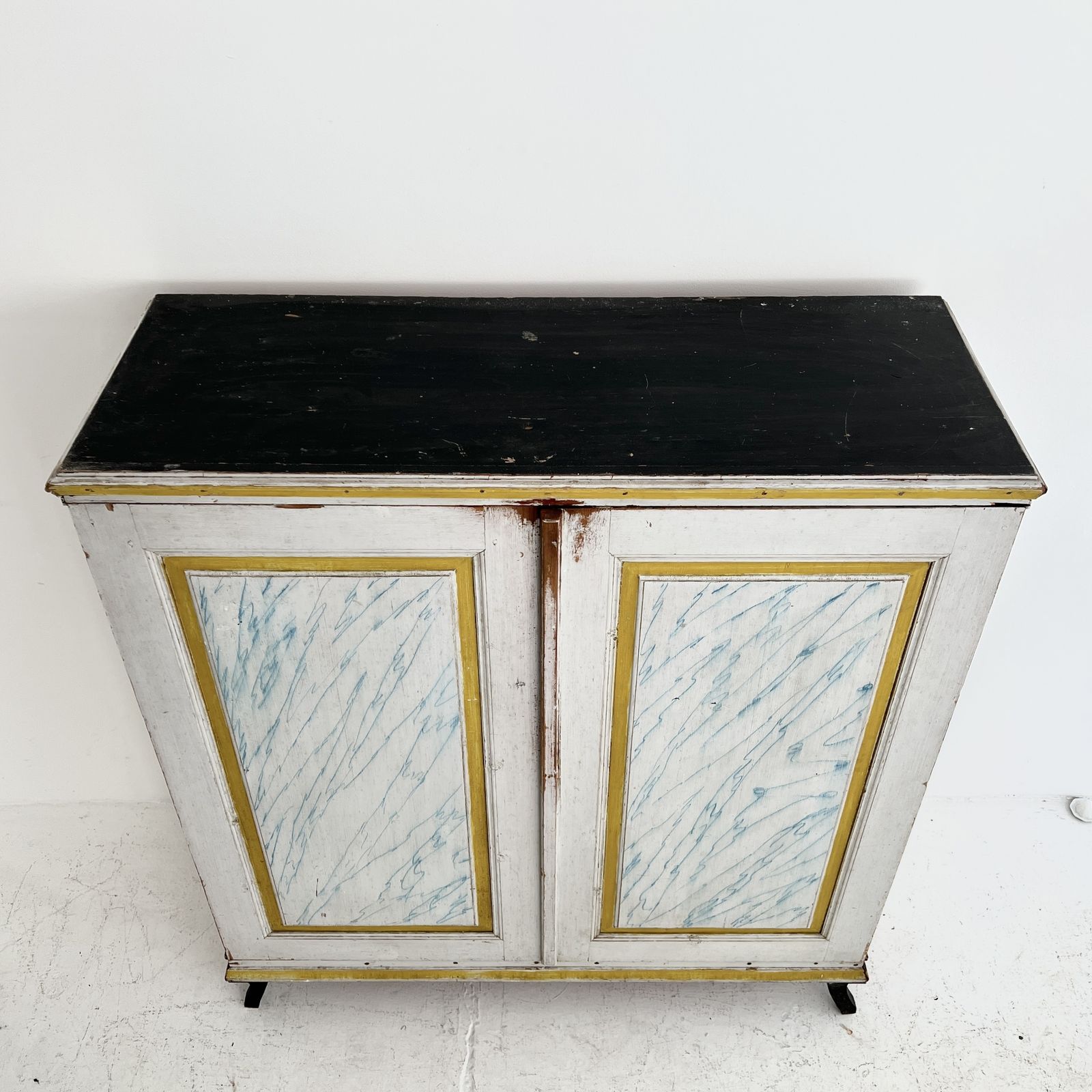 19th Century Swedish Faux Marble Painted Cabinet photo buy