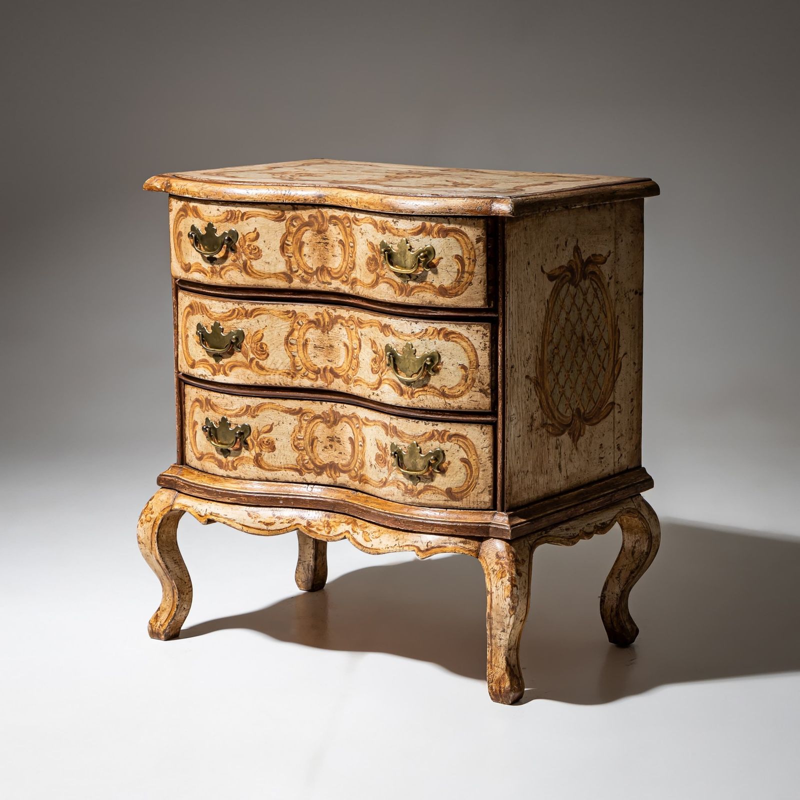 Small Rococo Style Chest Of Drawers