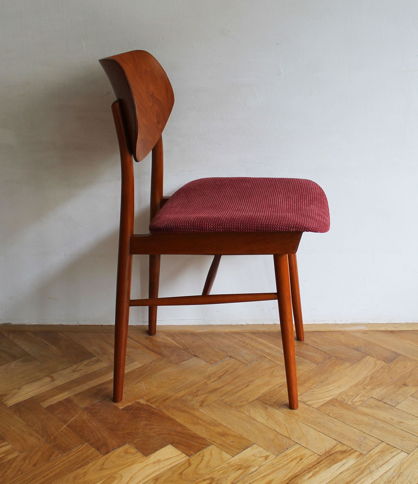Set Of Four 1960s Czech Dining Chairs By Ton With Scandi Influence photo 680.0