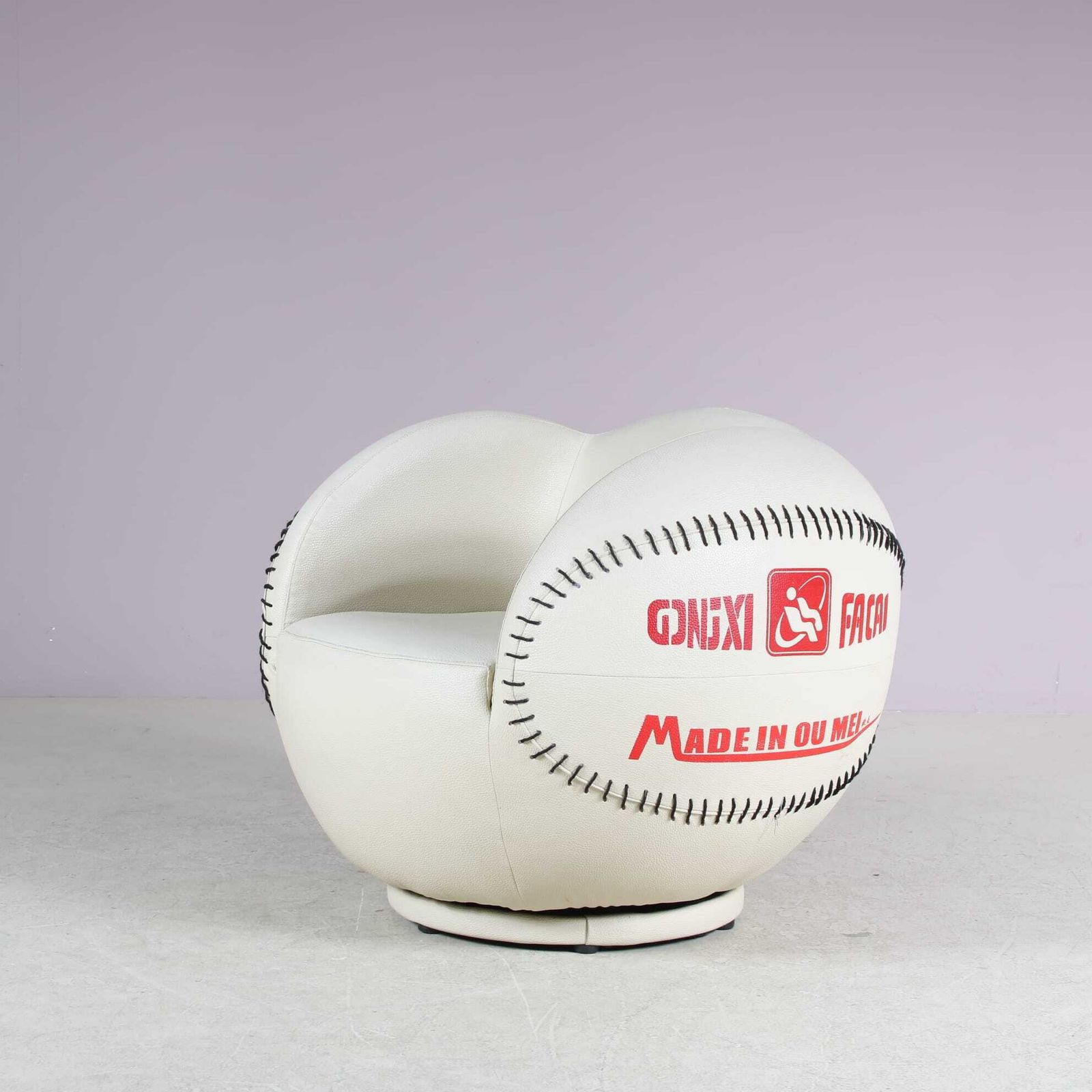 1980s Pop Art Style “Baseball” Chair From China