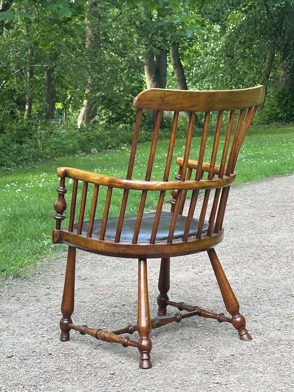 An Unusual Low Backed Darvel Chair Attributed To Hugh Shields, Ayrshire, Late 19th Century photo buy