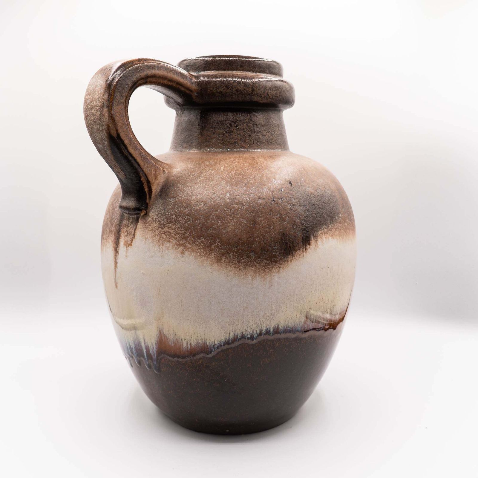 Stunning And Heavy Mid Century Brown Floor Vase   Scheurich   Form 486 38   1970s photo buy