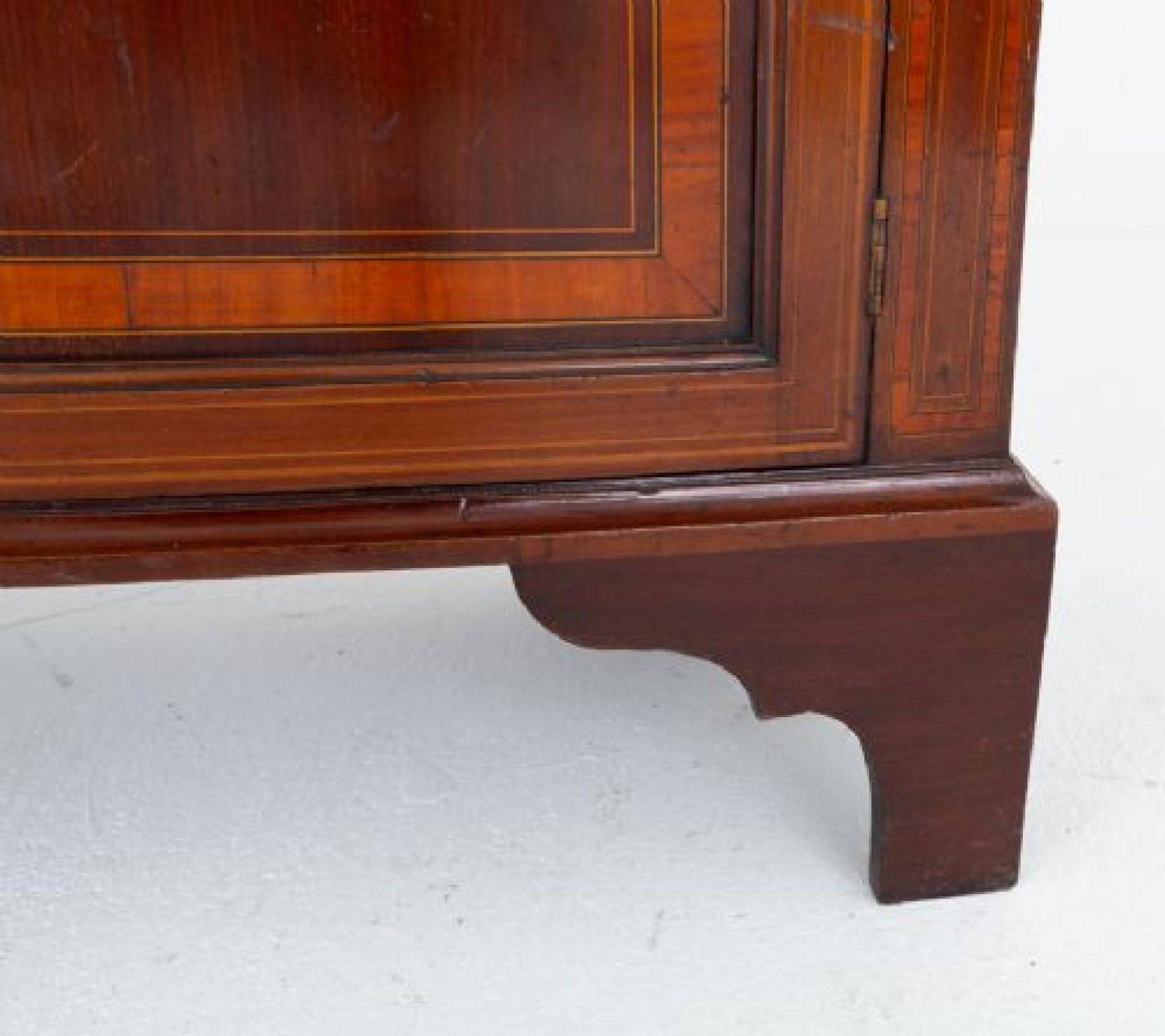 Sheraton Library Bookcase Bow Fronted Cabinet Revival photo furniture