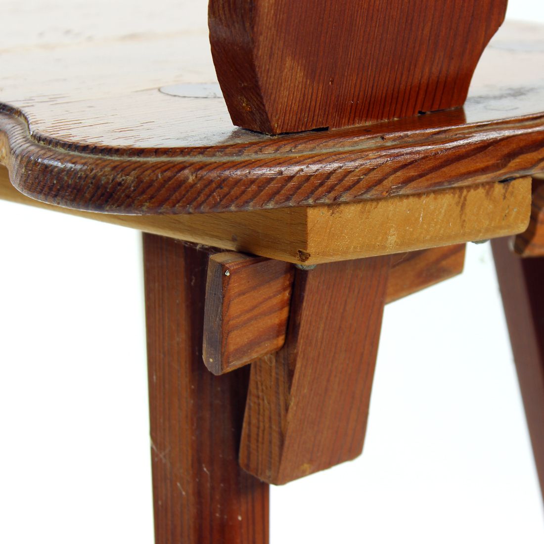 photo buy Folk Style Dining Chair In Wood, Czechoslovakia 1973