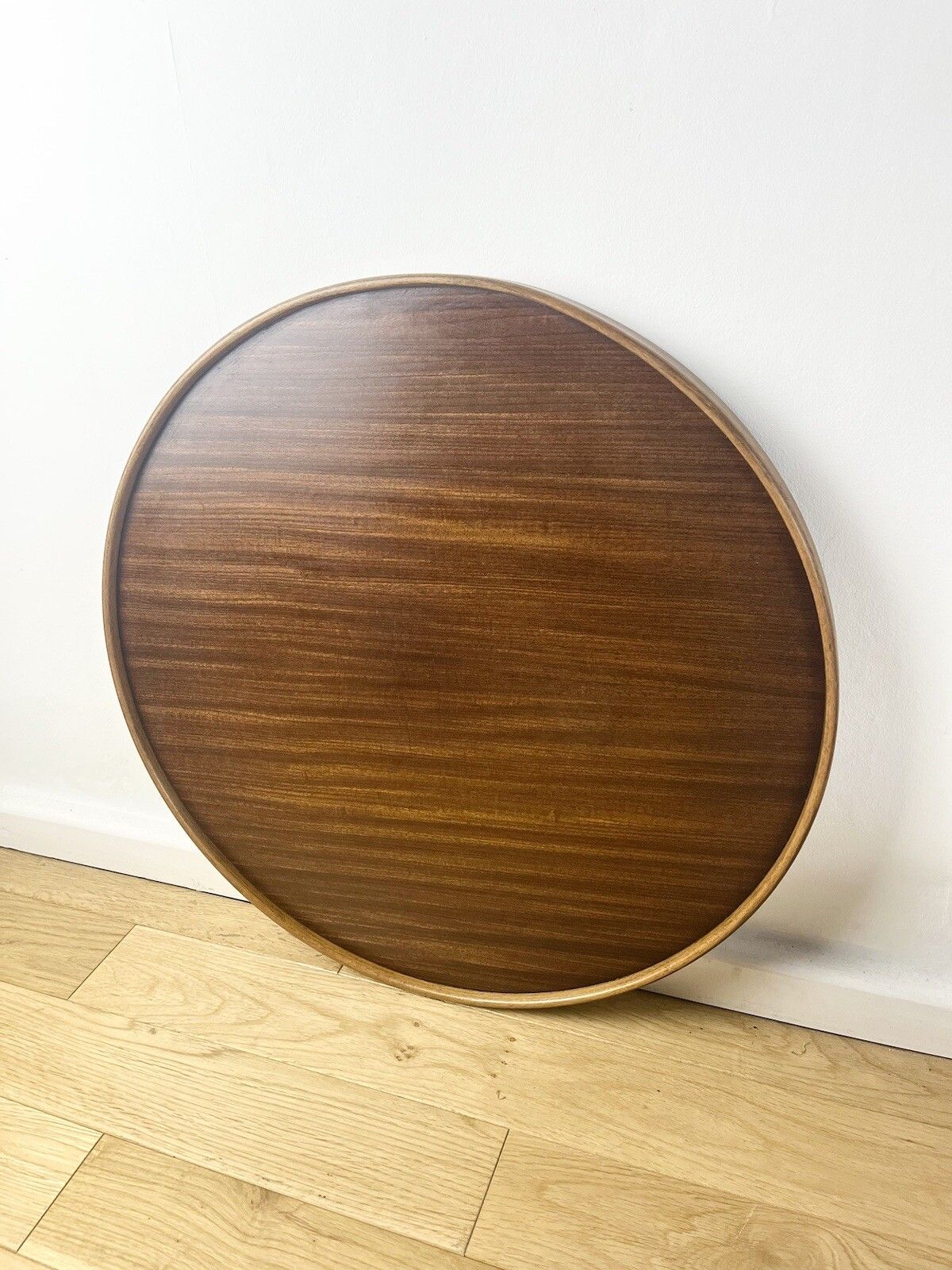 Furniture Beautiful English Drinks Trolley Side Table Oak And Mahogany Mid Century 1950s photo