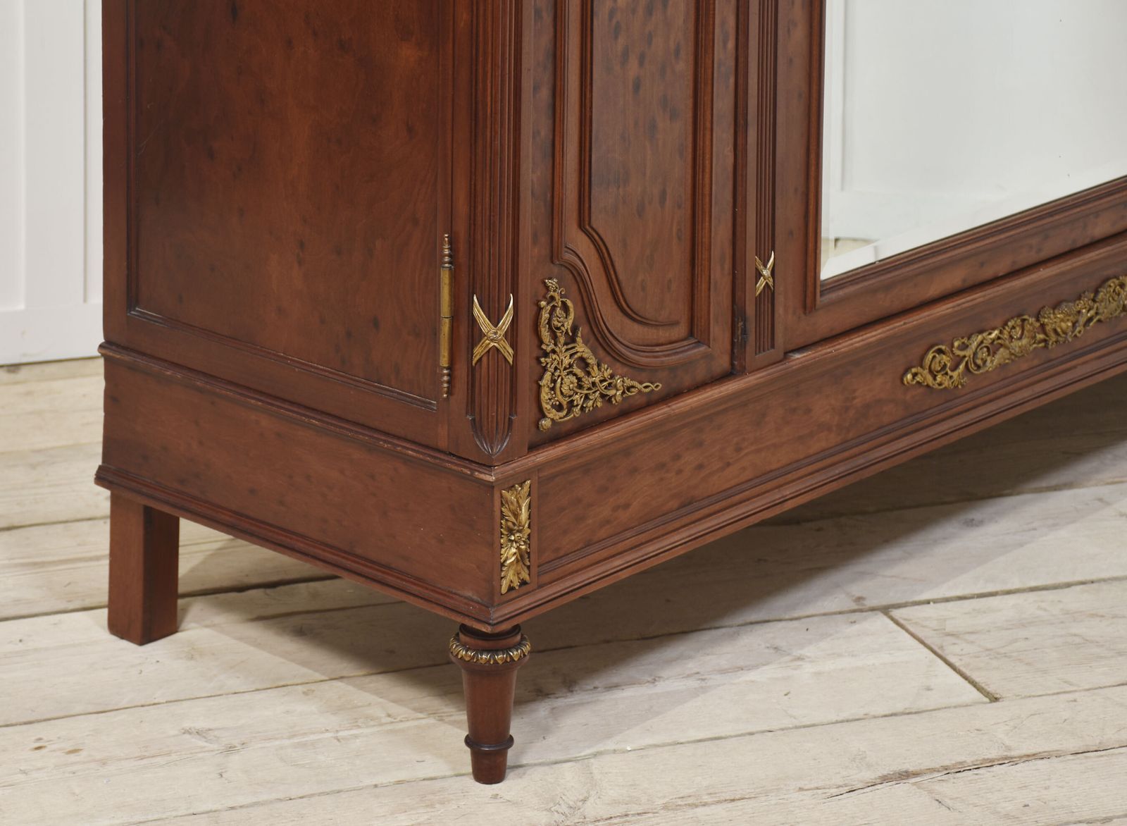 19th Century French Louis XVI Mahogany And Gilt Bronze Wardrobe photo 4410.0