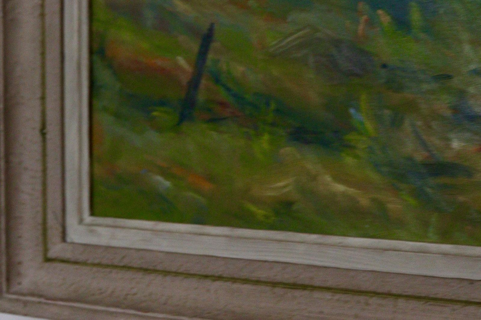 photo furniture Mid Century Original Swedish Oil On Panel "Autumn Landscape" – D. Forsmark – Vintage & Framed, 51 X 59 Cm / 20.1 X 23.2 In