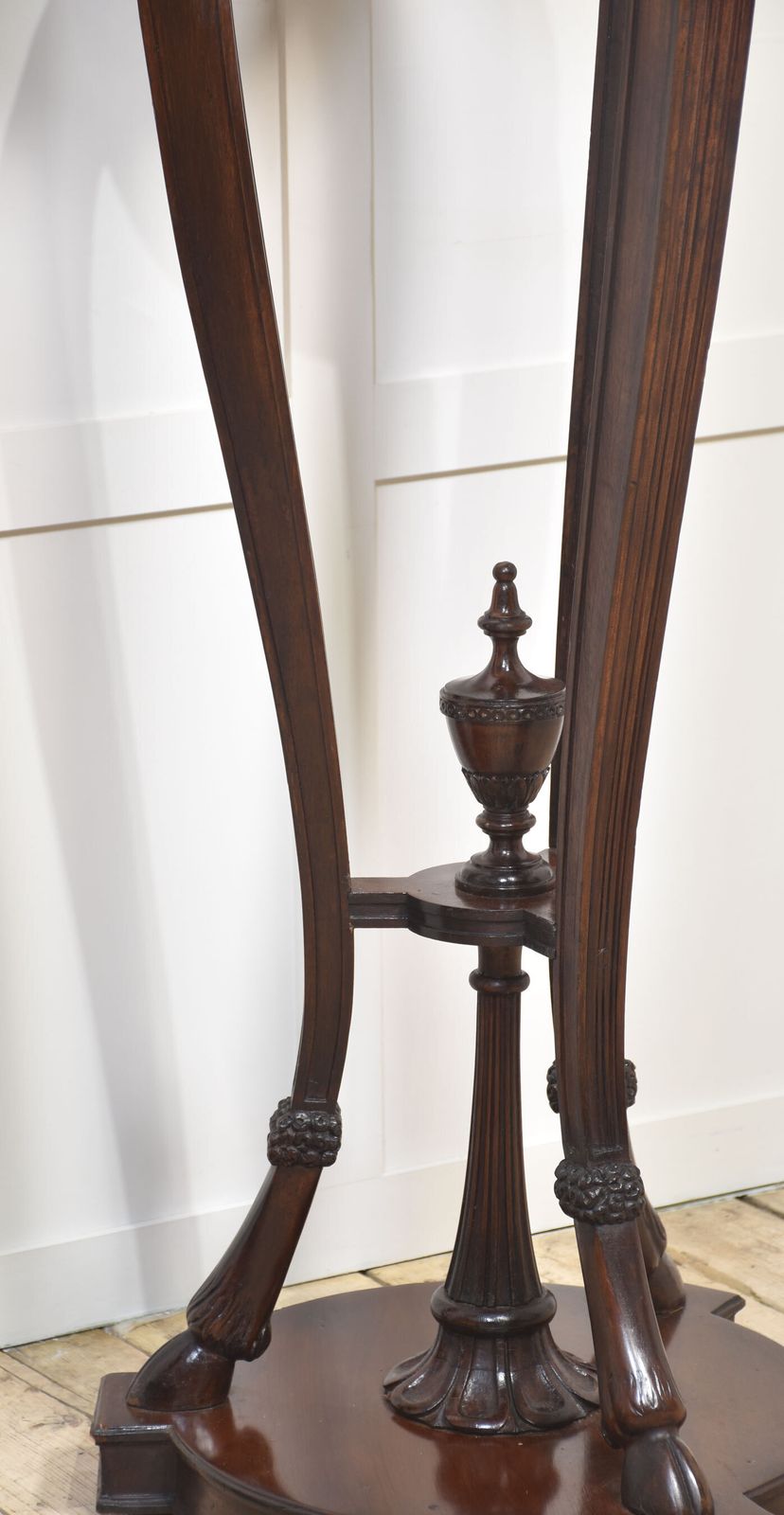 Pair Of Carved Mahogany Stands photo vintage