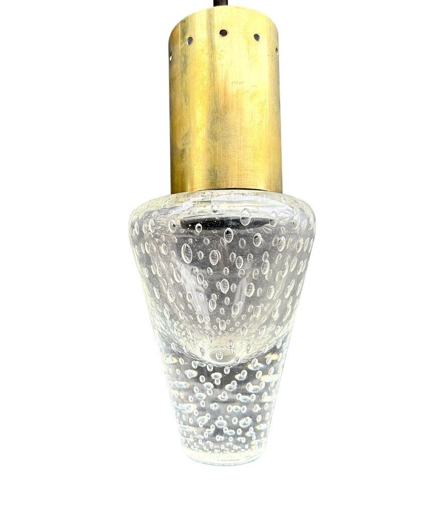photo furniture A Rare 1950s Murano Glass And Brass Pendant Light By Gino Sarfatti And Archimede Seguso