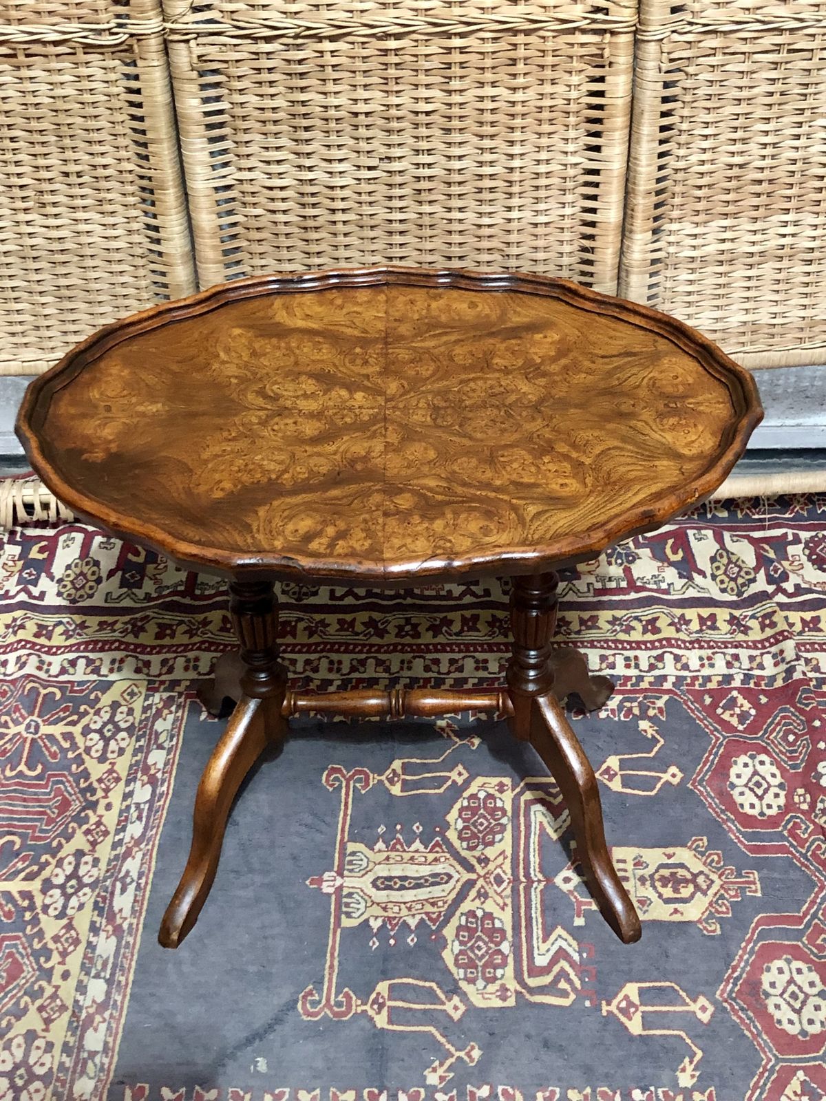 photo buy Handsome Vintage Burl Wood Occasional Table From " Brights Of Nettlebed "
