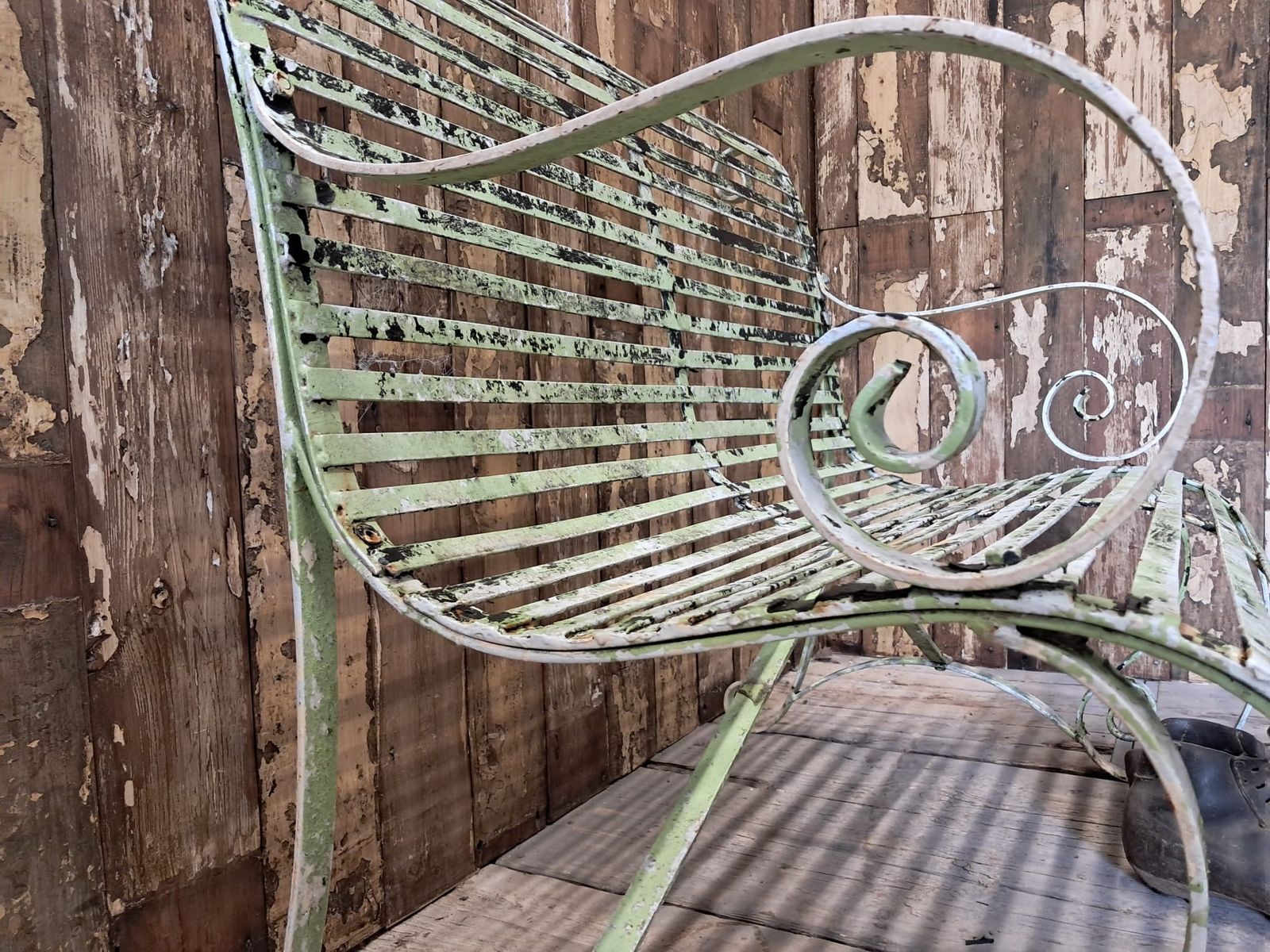 Two Seat Strap Bench photo vintage