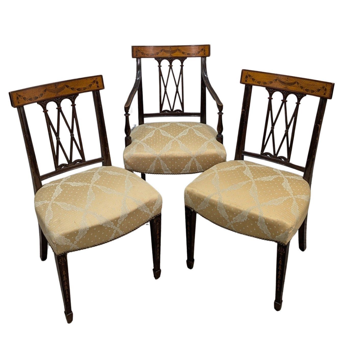 19th Century English Sheraton Mahogany Chairs