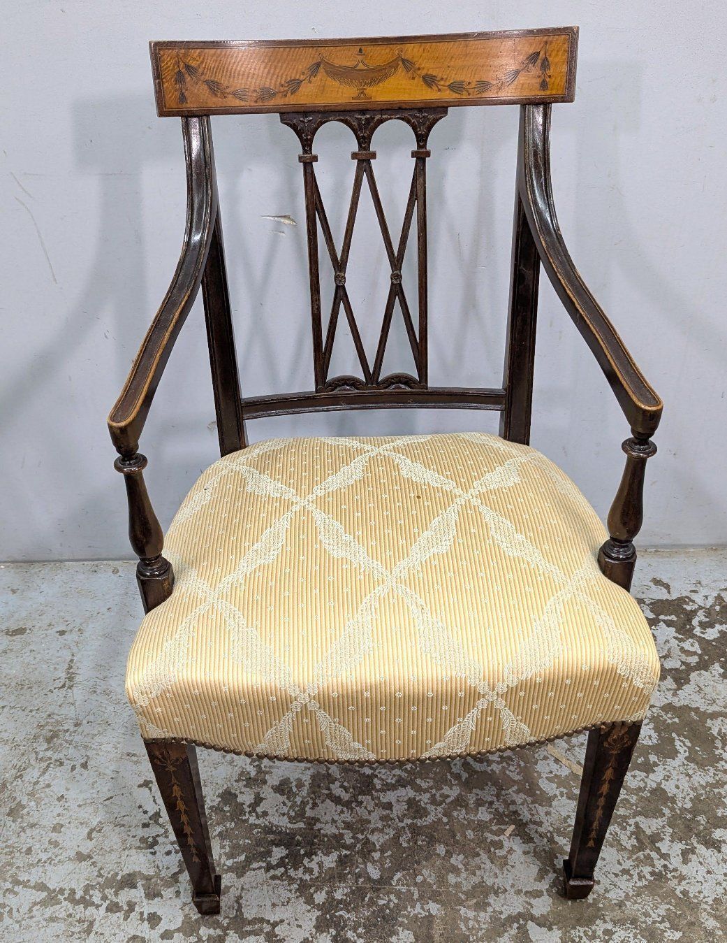 19th Century English Sheraton Mahogany Chairs photo Furniture