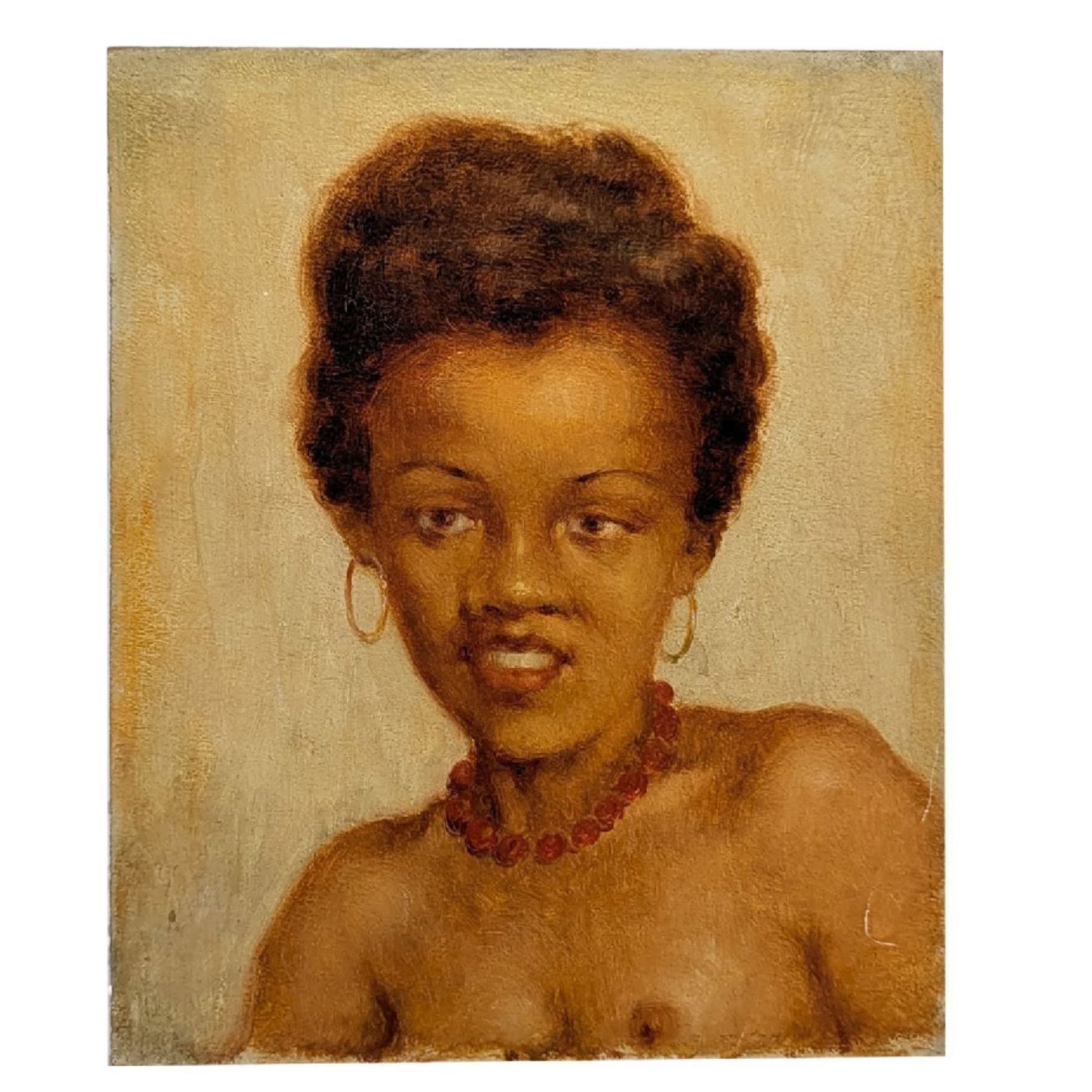 Young Creole Beauty Oil On Panel 1900