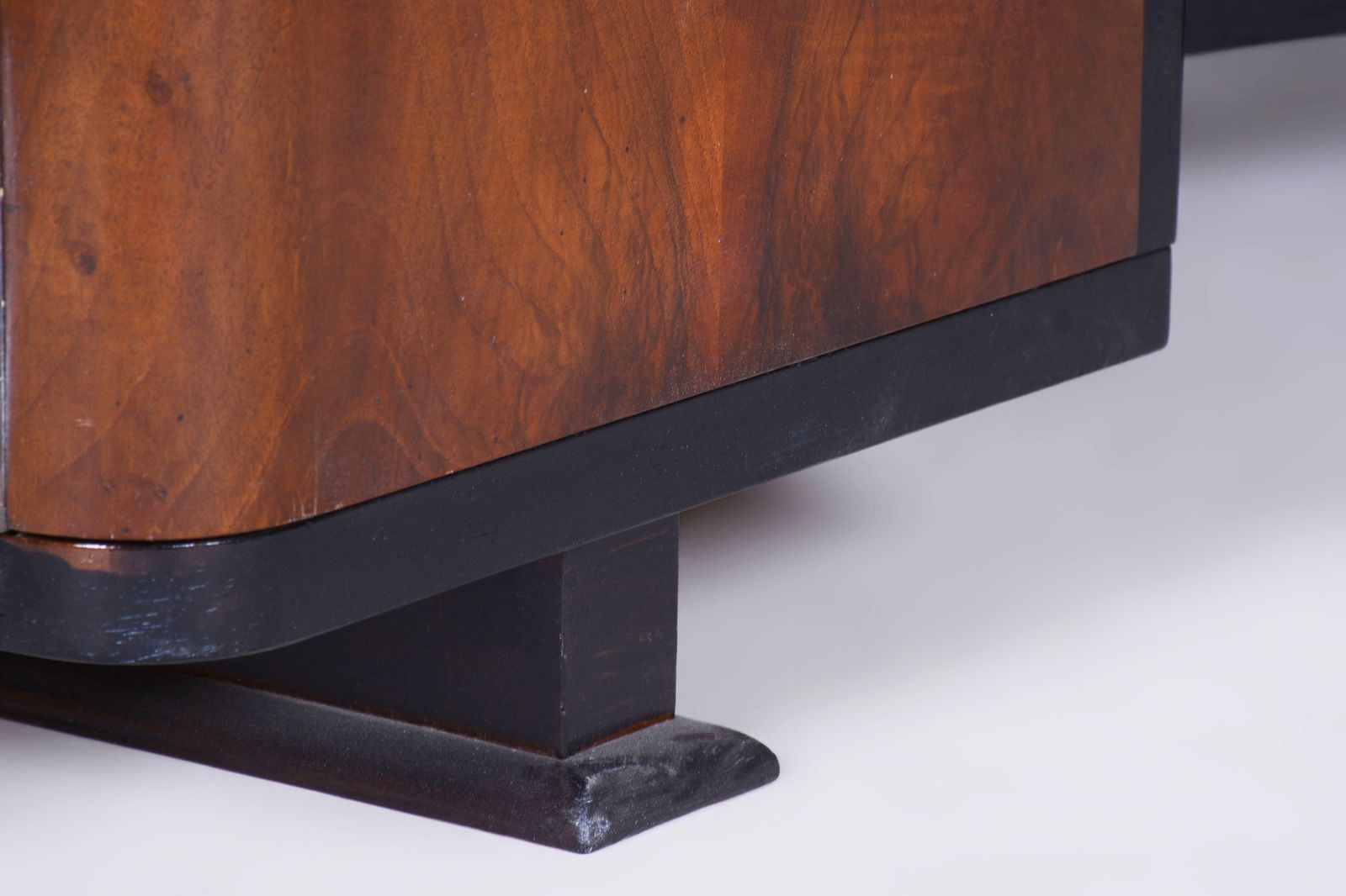 photo for sale Restored Art Deco Writing Desk, By J. Divíšek, Repolished, Walnut, Czech, 1930s