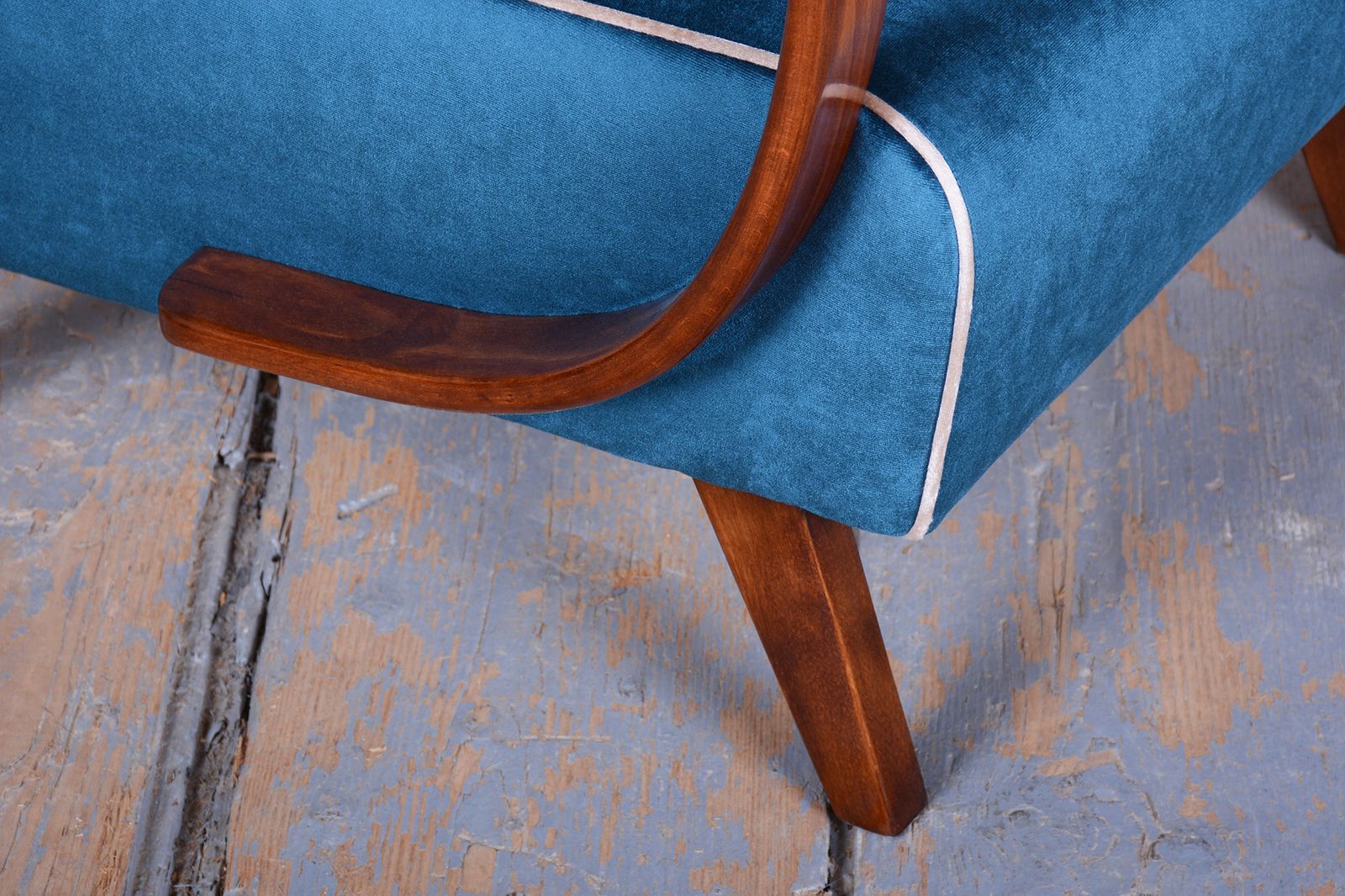 photo for sale Restored Art Deco Armchair, By J. Halabala, Up Závody, Model C, Czech, 1940s